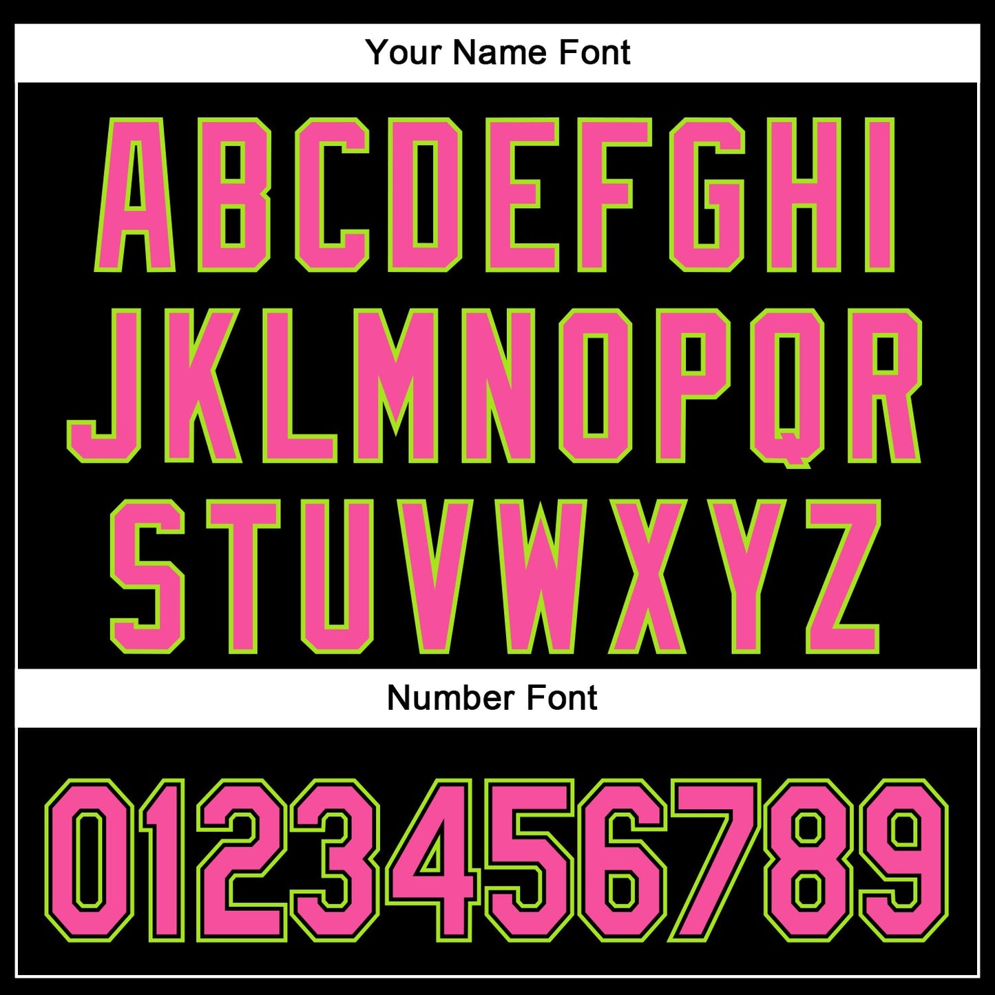 Custom Black Pink-Neon Green 3D Pattern Design Curve Solid Authentic Baseball Jersey view 5