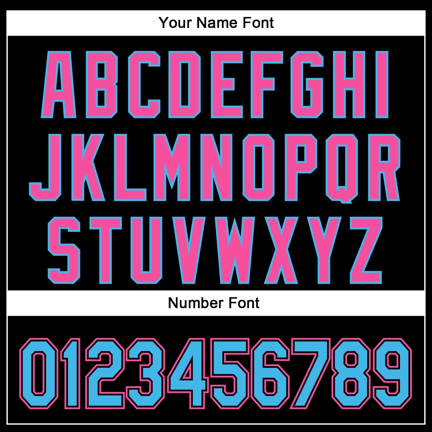 Custom Black Sky Blue-Pink 3D Pattern Design Curve Solid Authentic Baseball Jersey view 5