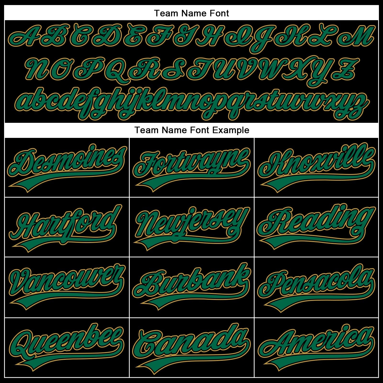 Custom Black Kelly Green-Old Gold 3D Pattern Design Curve Solid Authentic Baseball Jersey view 4