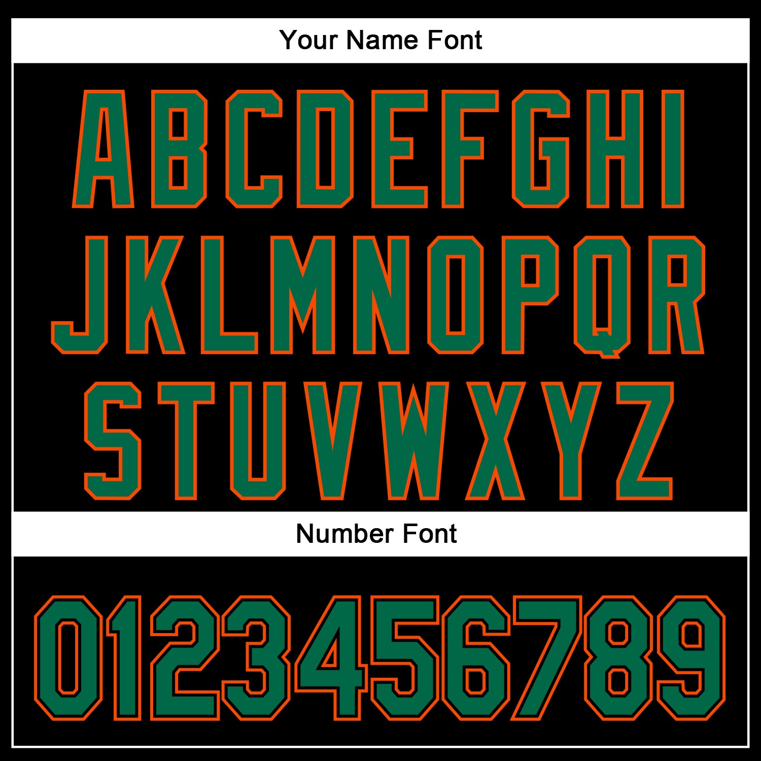 Custom Black Kelly Green-Orange 3D Pattern Design Curve Solid Authentic Baseball Jersey view 5