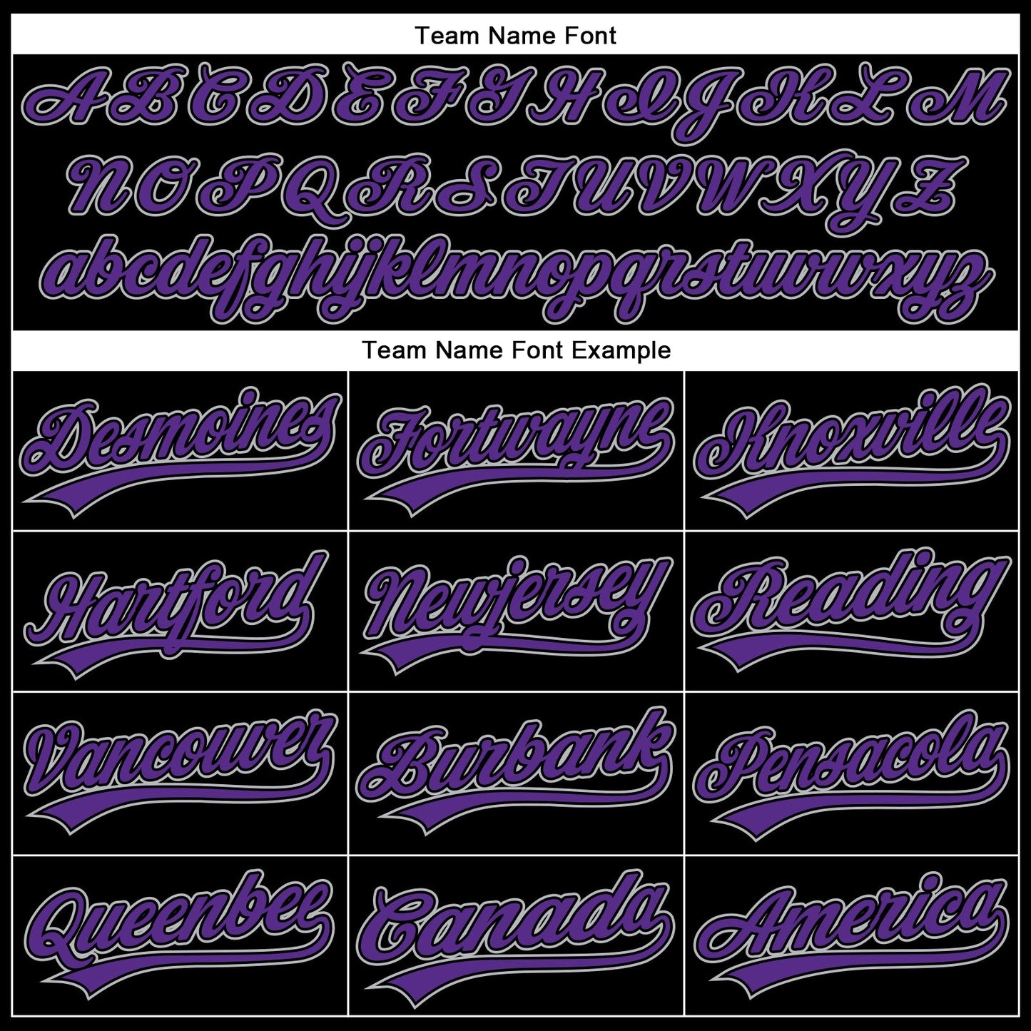 Custom Black Purple-Gray 3D Pattern Design Curve Solid Authentic Baseball Jersey view 4