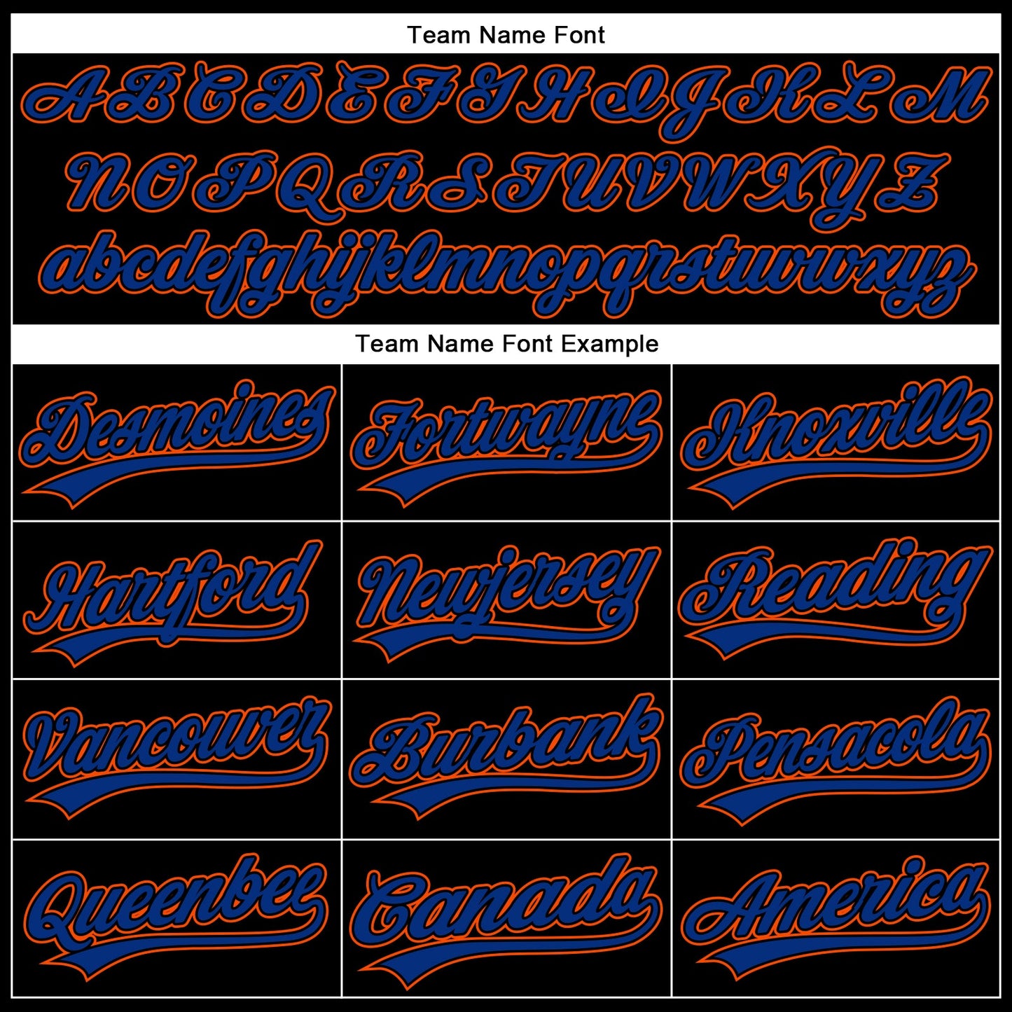 Custom Black Royal-Orange 3D Pattern Design Curve Solid Authentic Baseball Jersey view 4