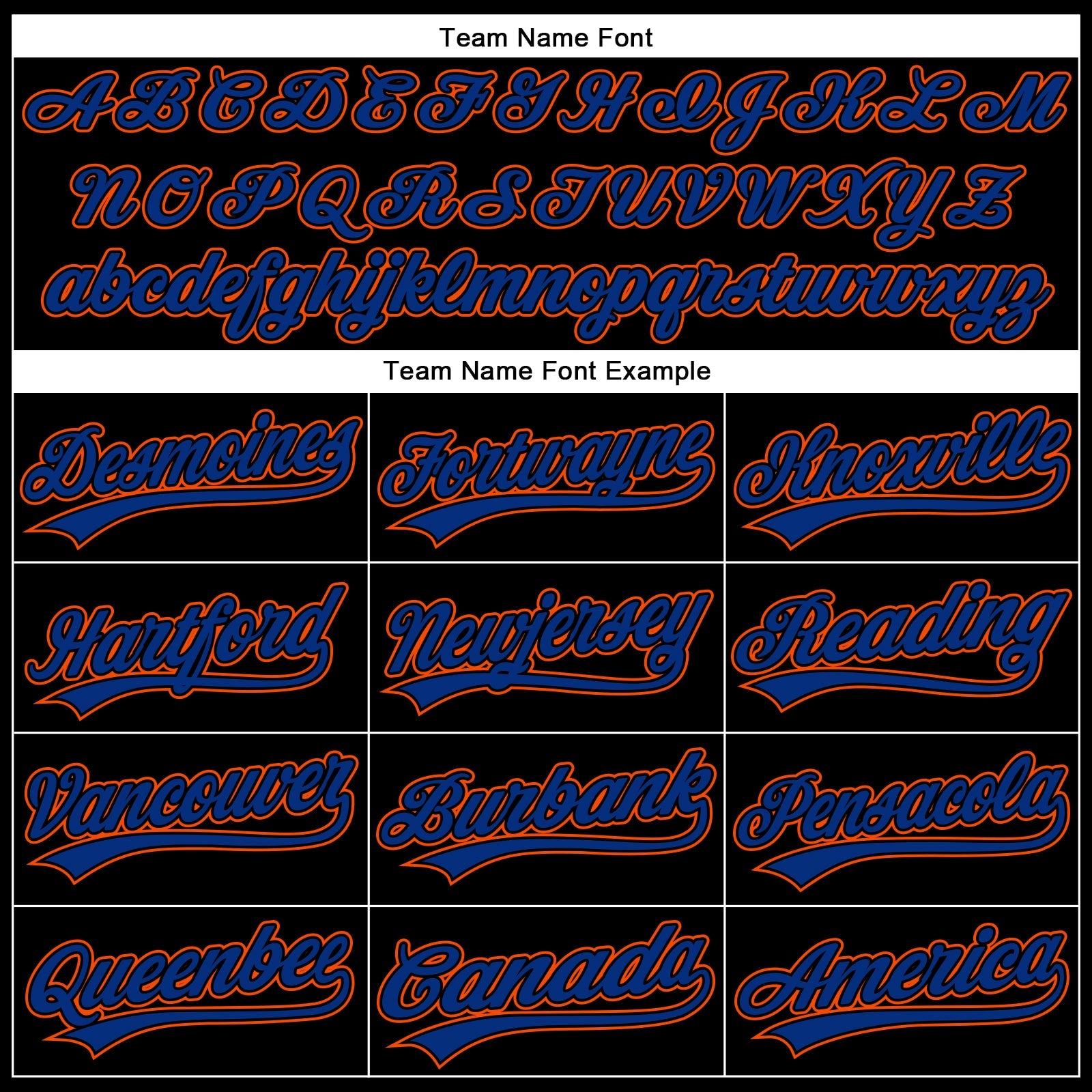 Custom Black Royal-Orange 3D Pattern Design Curve Solid Authentic Baseball Jersey view 4