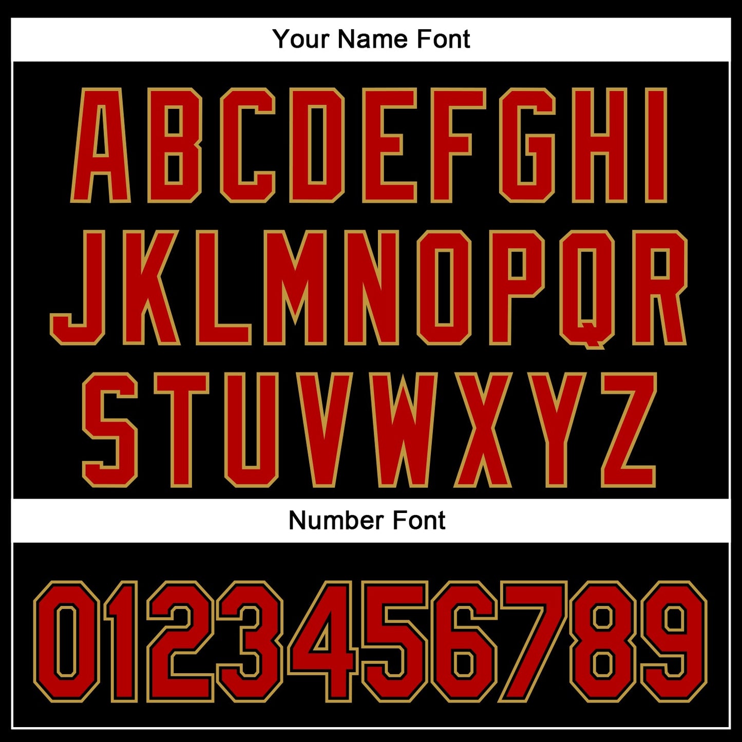 Custom Black Red-Old Gold 3D Pattern Design Curve Solid Authentic Baseball Jersey view 5