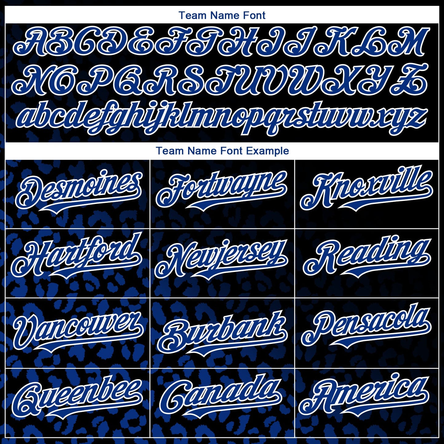 Custom Black Royal-White 3D Pattern Design Leopard Print Fade Fashion Authentic Baseball Jersey view 4