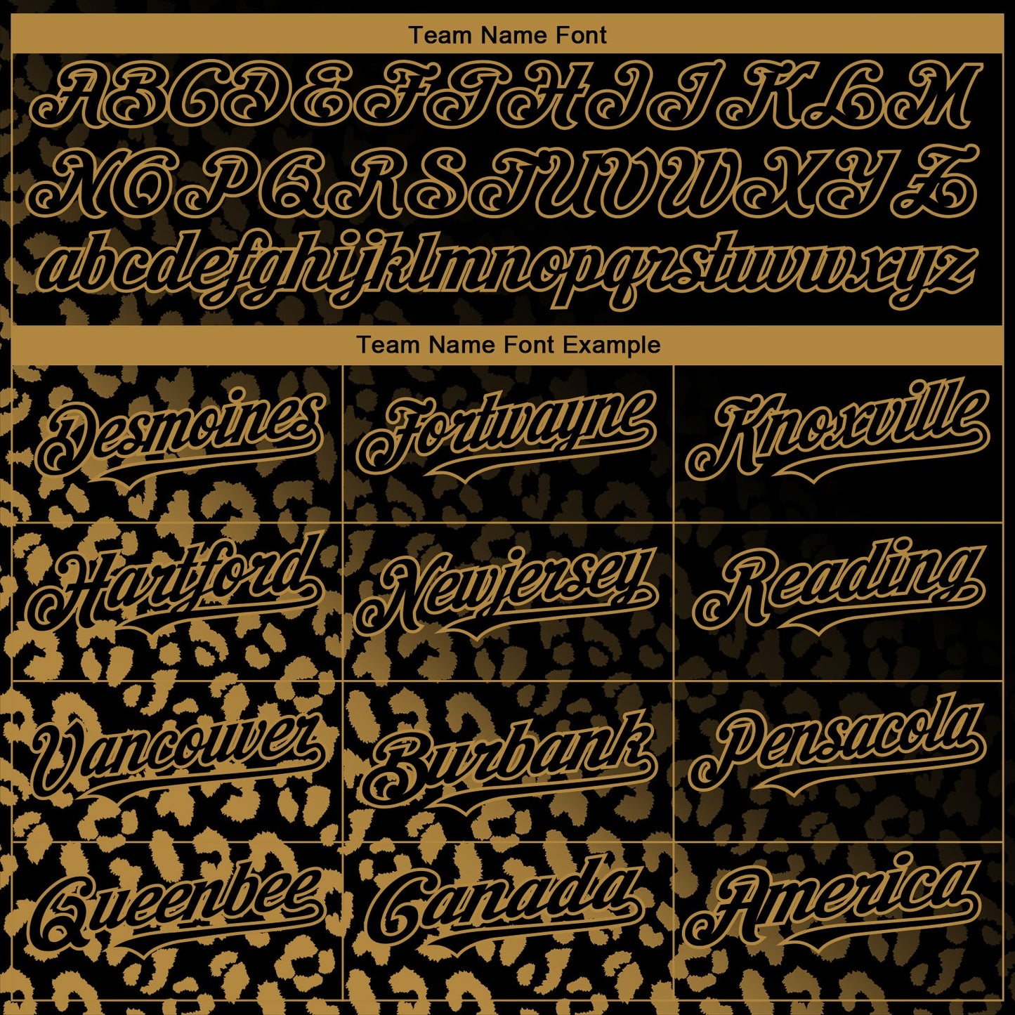Custom Black Old Gold 3D Pattern Design Leopard Print Fade Fashion Authentic Baseball Jersey view 4