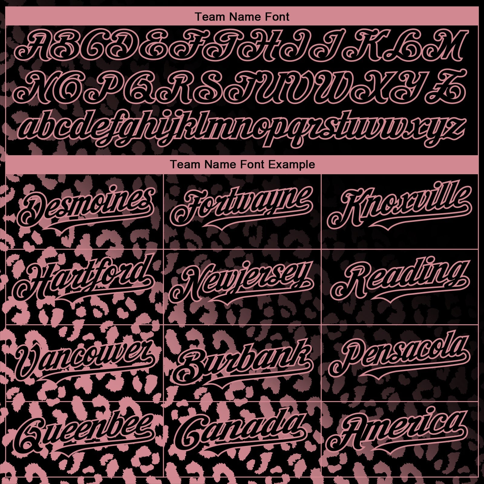 Custom Black Medium Pink 3D Pattern Design Leopard Print Fade Fashion Authentic Baseball Jersey view 4