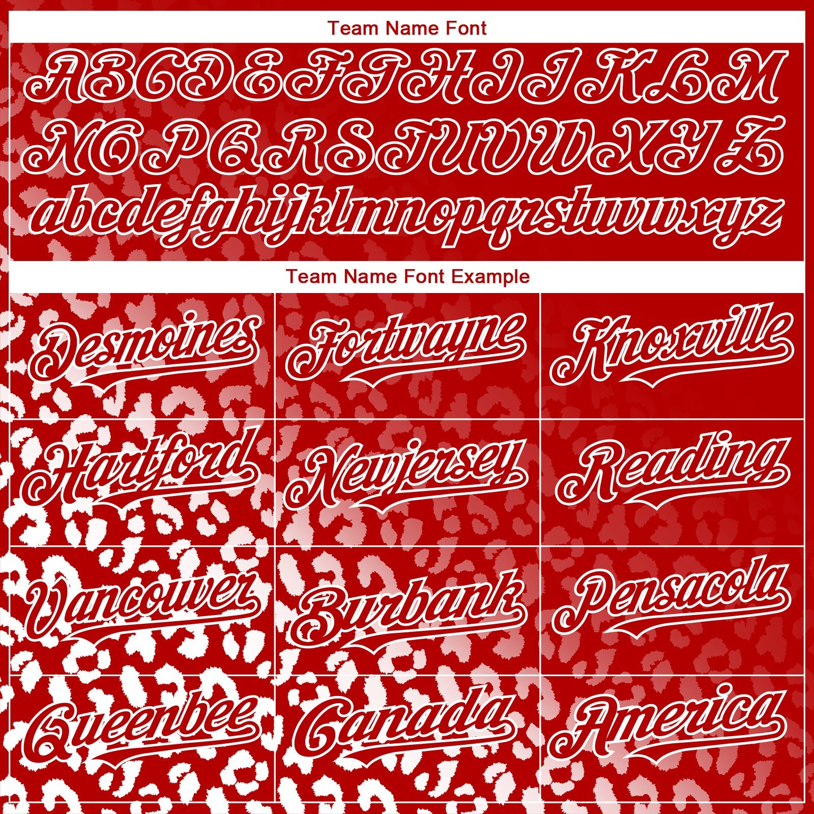 Custom Red White 3D Pattern Design Leopard Print Fade Fashion Authentic Baseball Jersey view 4