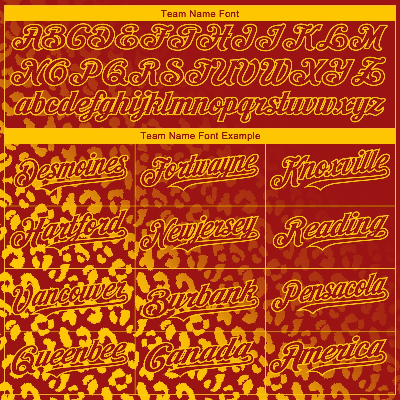 Custom Red Yellow 3D Pattern Design Leopard Print Fade Fashion Authentic Baseball Jersey view 4