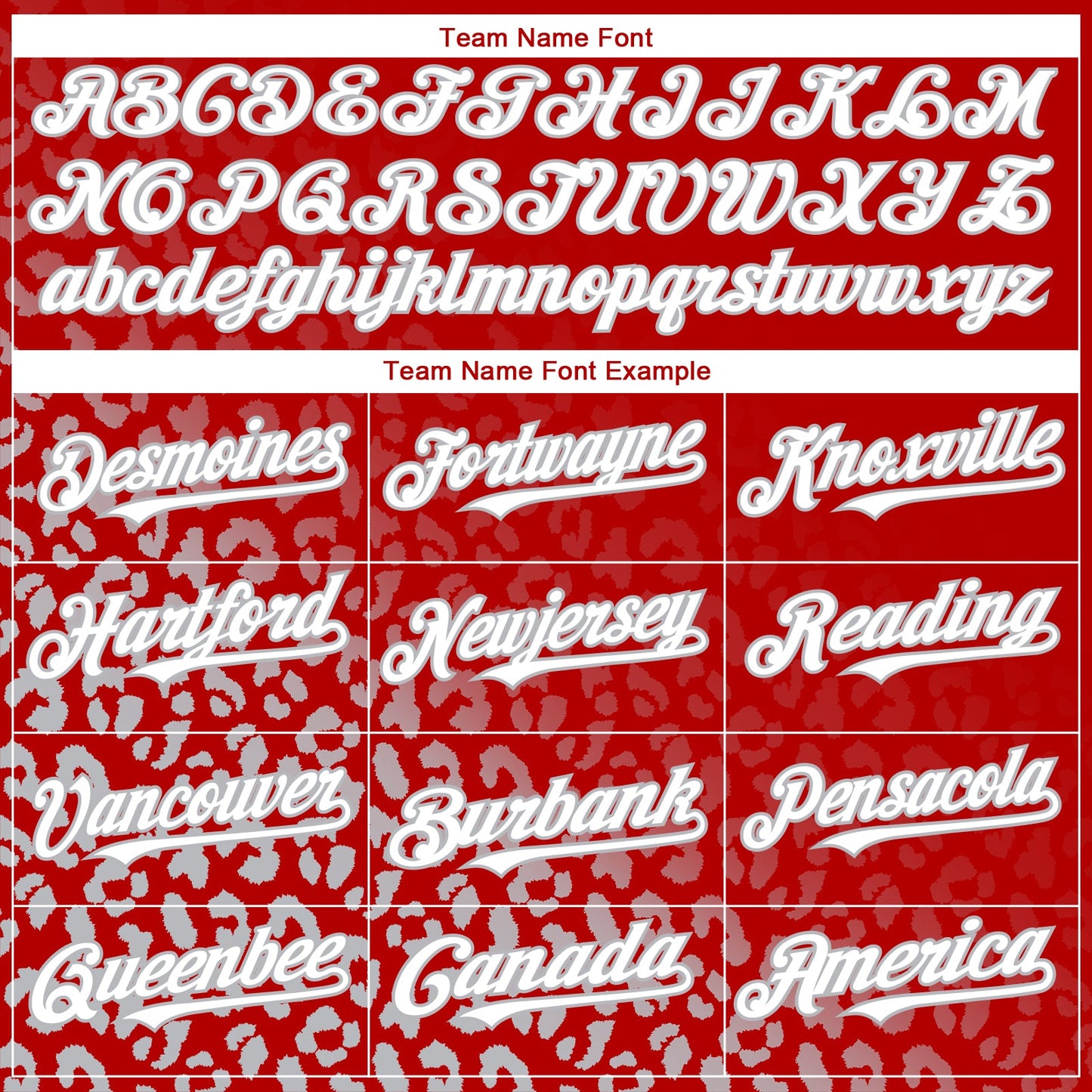 Custom Red White-Gray 3D Pattern Design Leopard Print Fade Fashion Authentic Baseball Jersey view 4