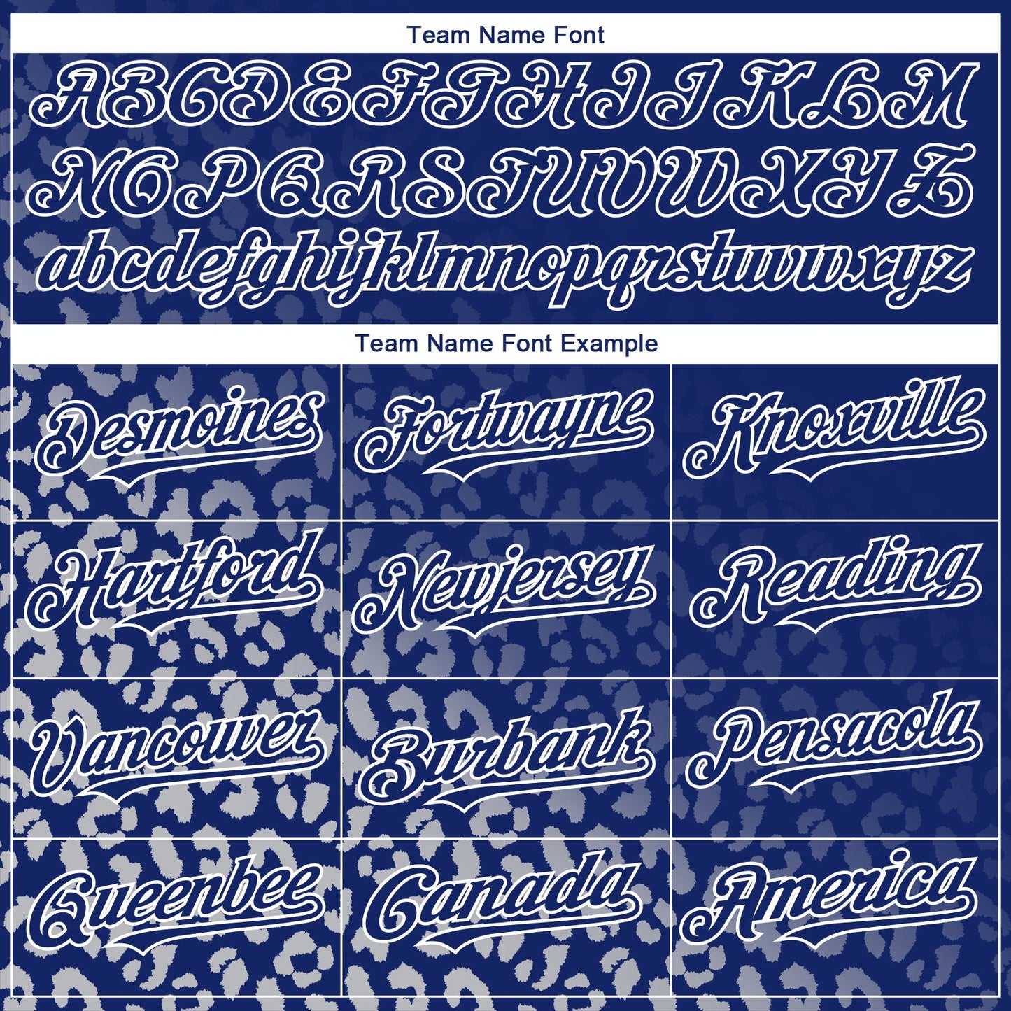 Custom Royal White 3D Pattern Design Leopard Print Fade Fashion Authentic Baseball Jersey view 4