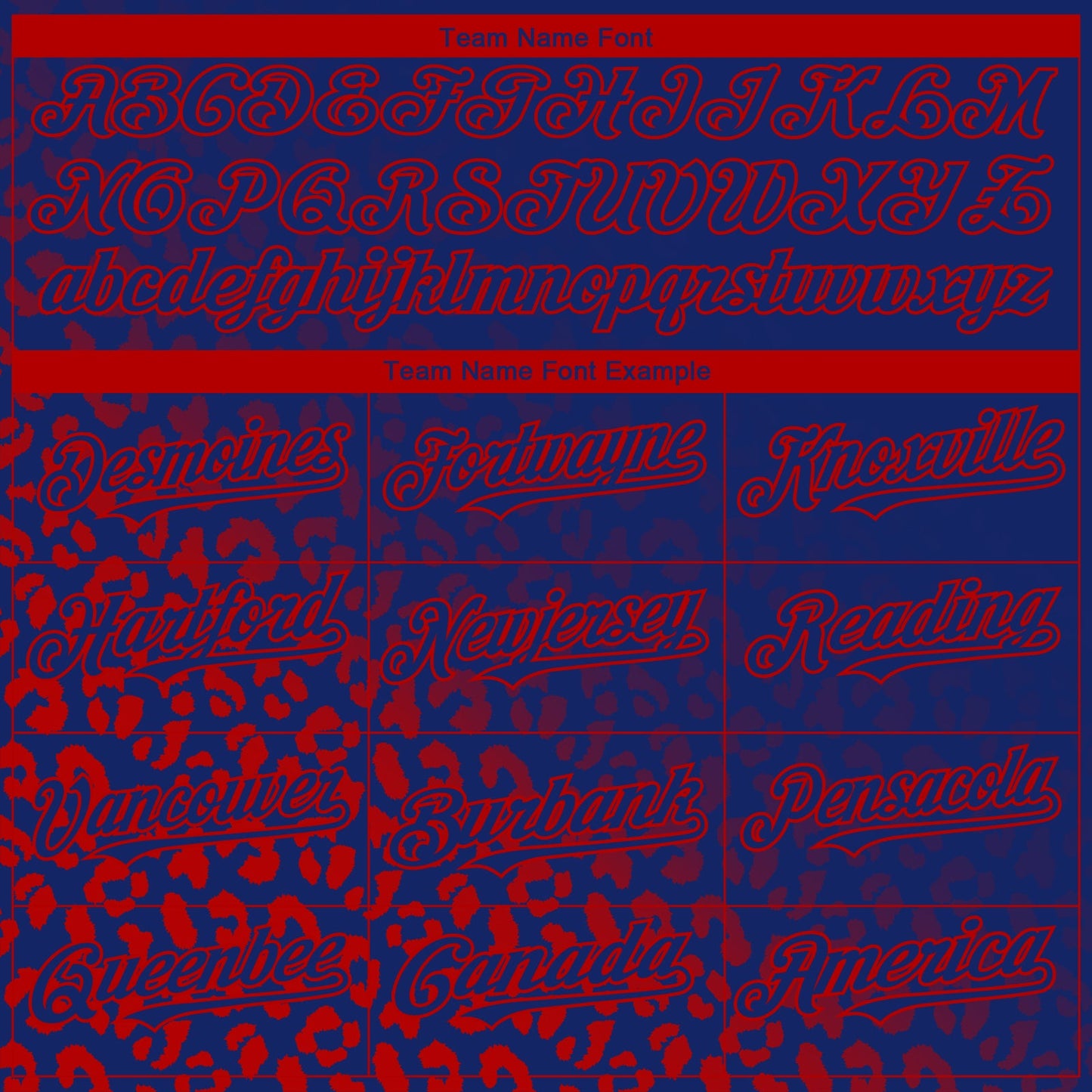 Custom Royal Red 3D Pattern Design Leopard Print Fade Fashion Authentic Baseball Jersey view 4