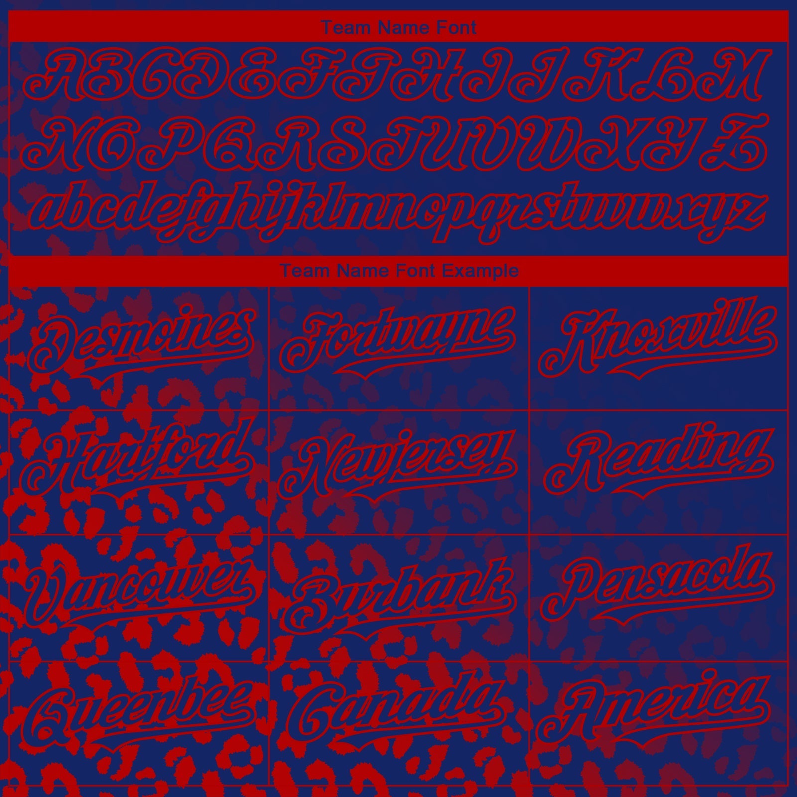 Custom Royal Red 3D Pattern Design Leopard Print Fade Fashion Authentic Baseball Jersey view 4