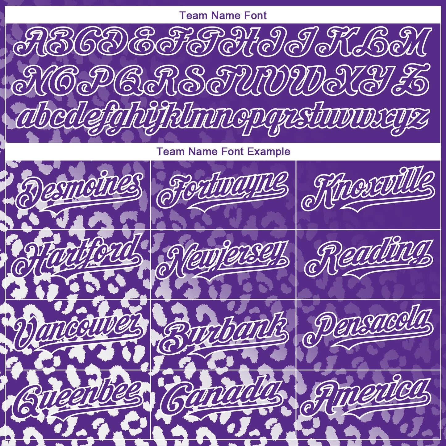 Custom Purple White 3D Pattern Design Leopard Print Fade Fashion Authentic Baseball Jersey view 4