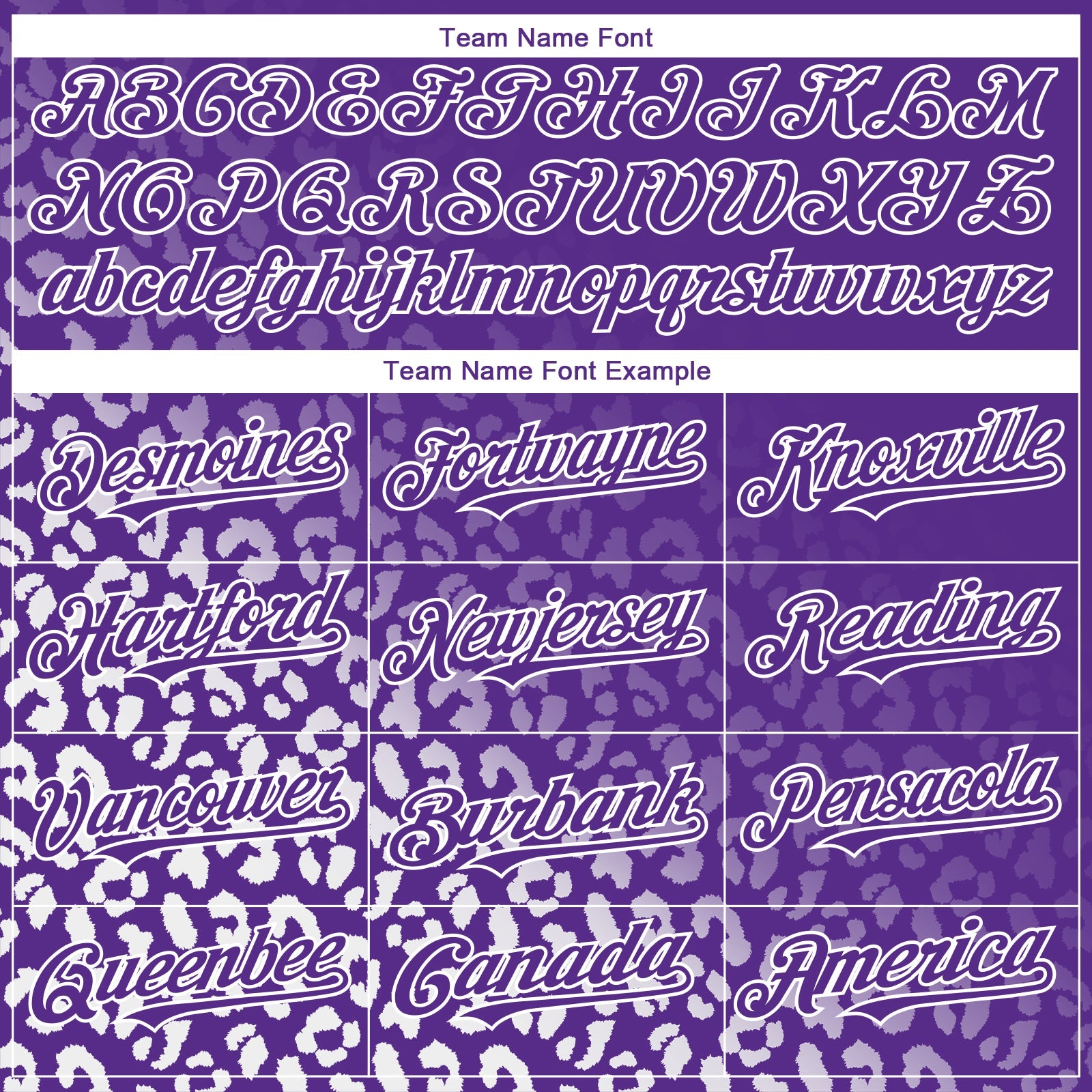 Custom Purple White 3D Pattern Design Leopard Print Fade Fashion Authentic Baseball Jersey view 4