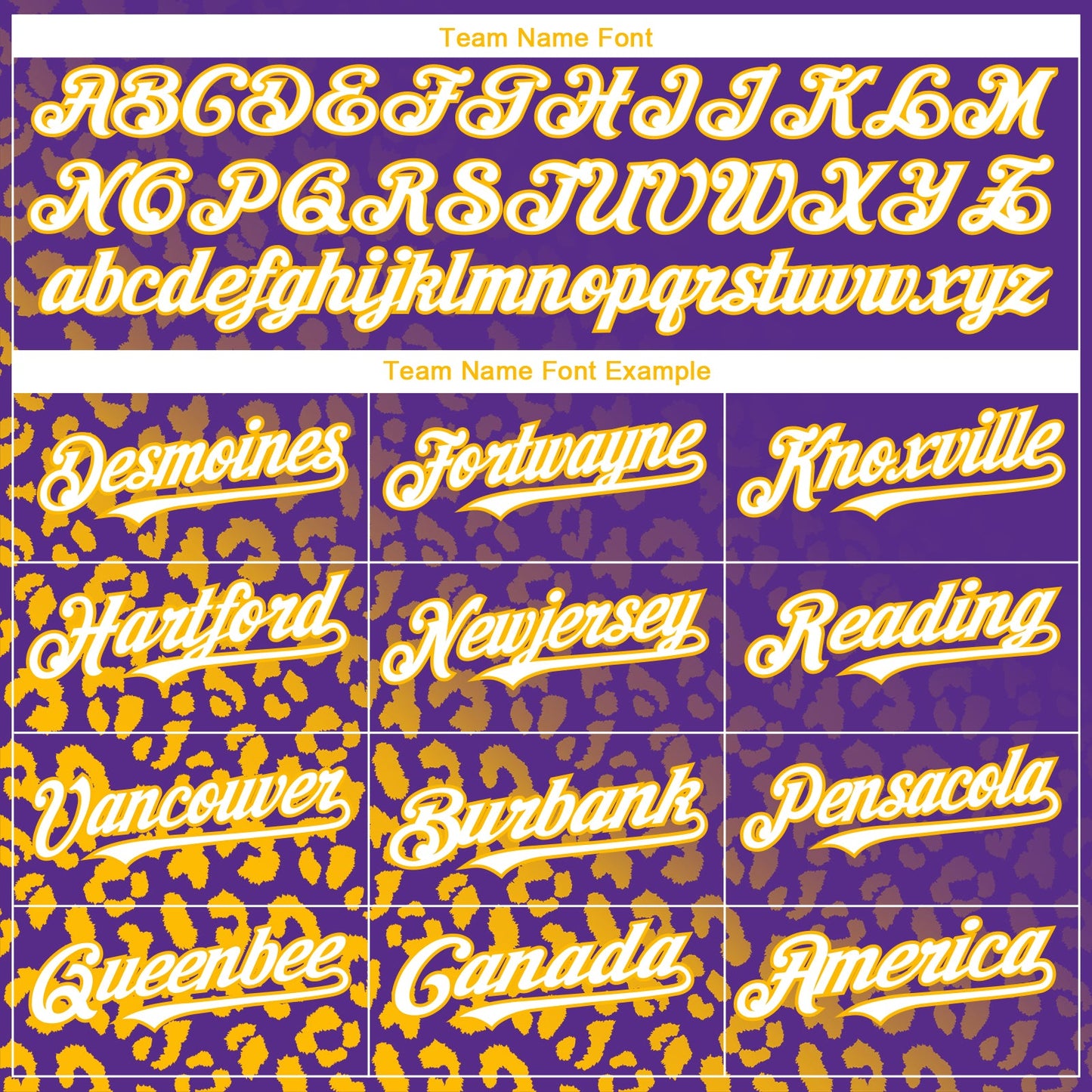 Custom Purple White-Gold 3D Pattern Design Leopard Print Fade Fashion Authentic Baseball Jersey view 4