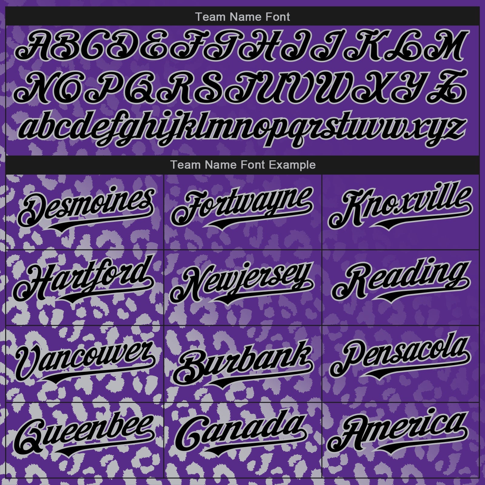 Custom Purple Black-Gray 3D Pattern Design Leopard Print Fade Fashion Authentic Baseball Jersey view 4