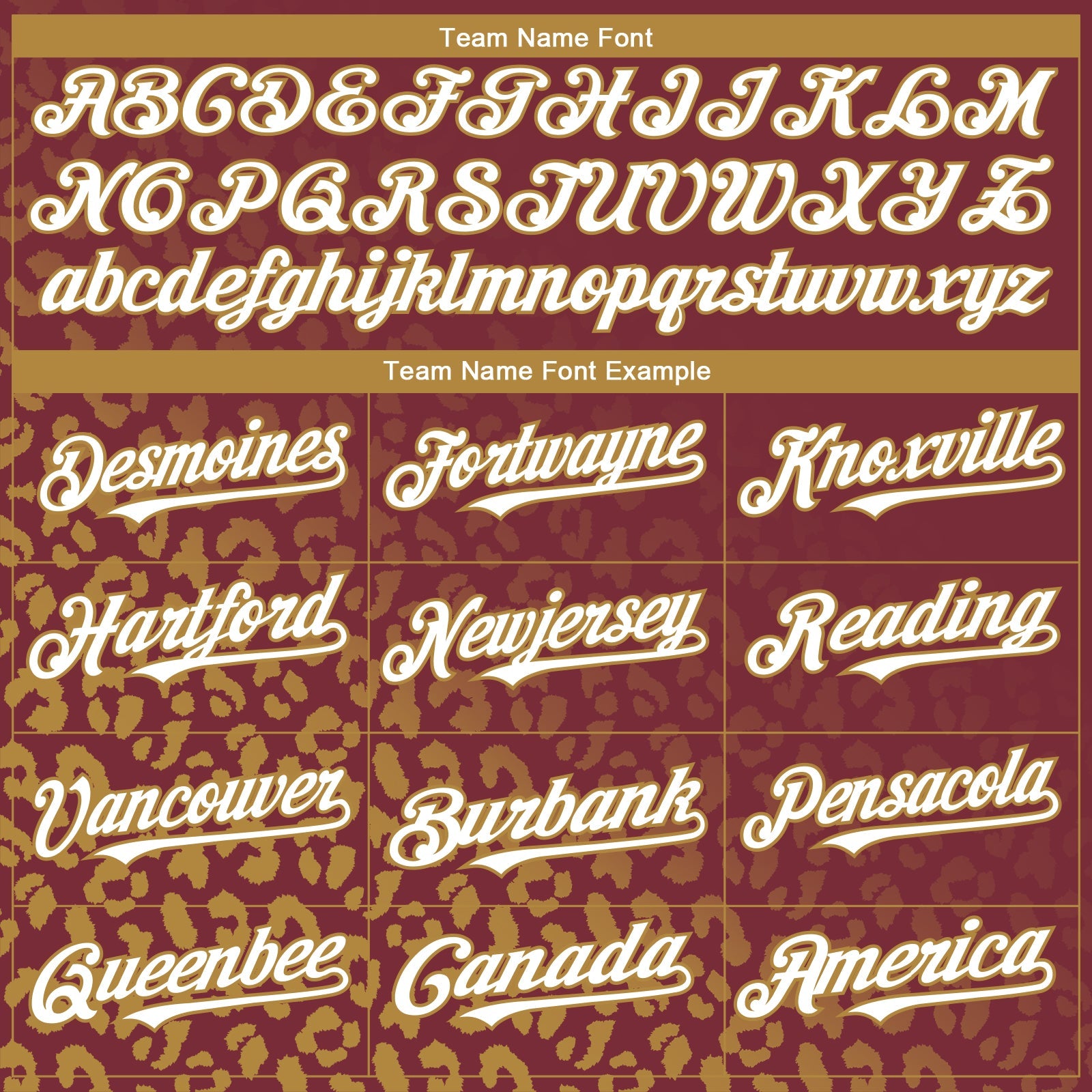 Custom Burgundy White-Old Gold 3D Pattern Design Leopard Print Fade Fashion Authentic Baseball Jersey view 4