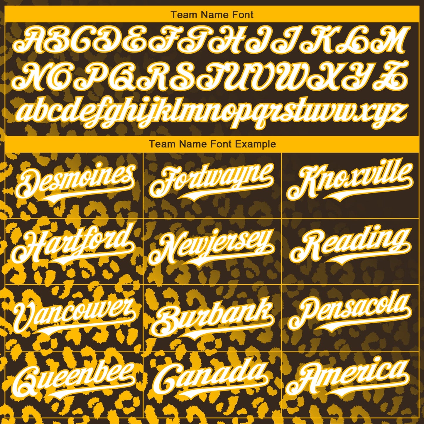 Custom Brown White-Gold 3D Pattern Design Leopard Print Fade Fashion Authentic Baseball Jersey view 4