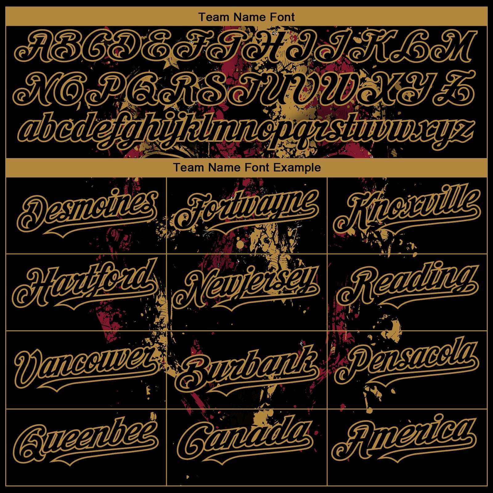 Custom Black Old Gold 3D American Flag Skull Patriotic Authentic Baseball Jersey view 4