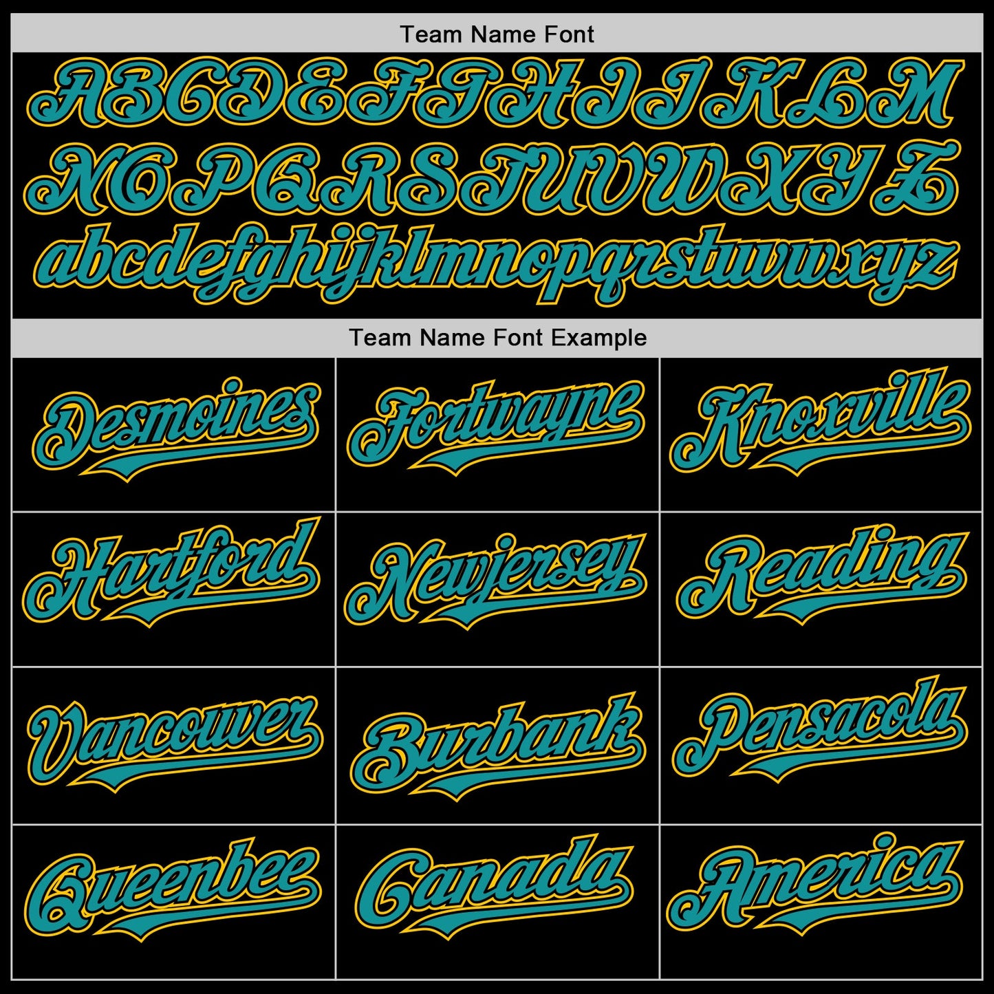 Custom Black Teal-Yellow Line Authentic Baseball Jersey view 4