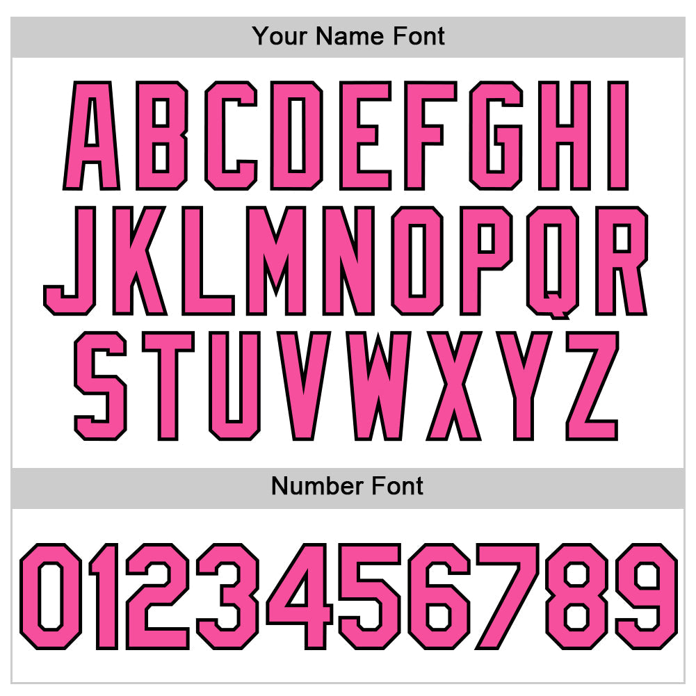 Custom White Pink-Black Line Authentic Baseball Jersey view 5