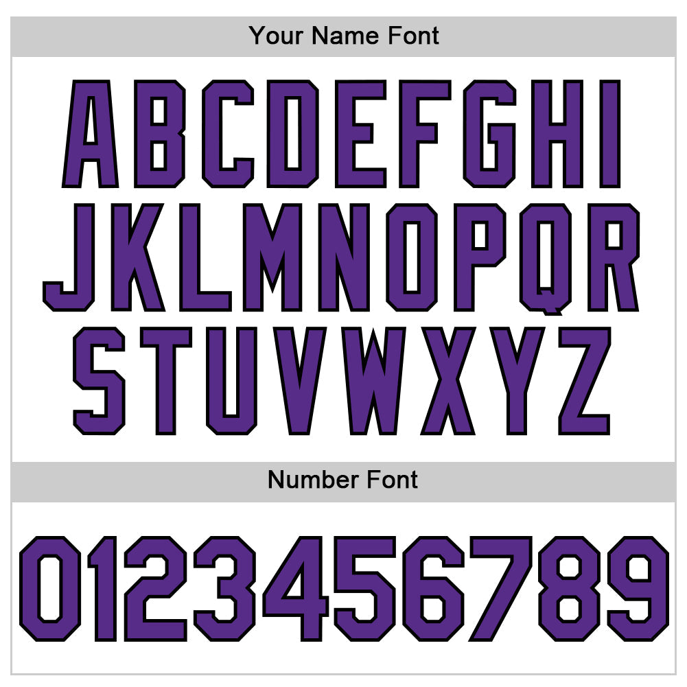 Custom White Purple-Black Line Authentic Baseball Jersey view 5