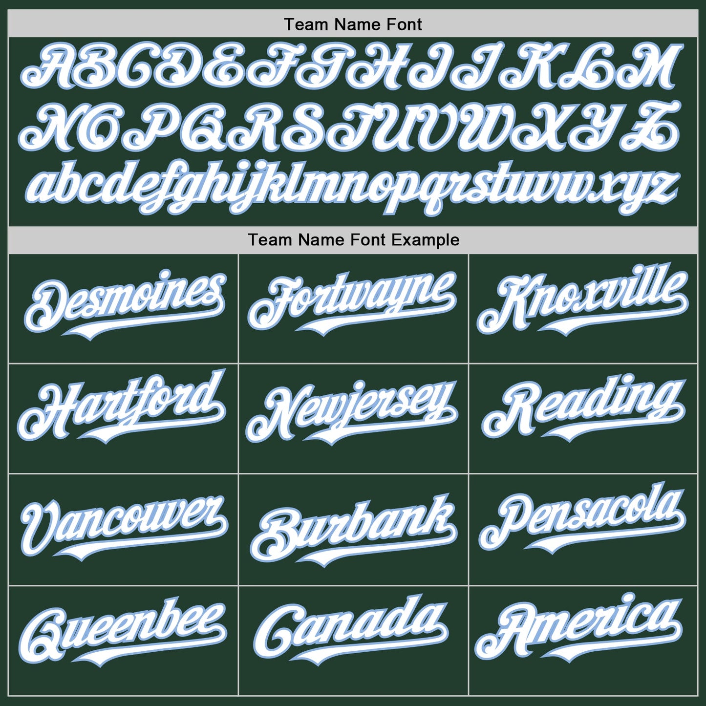 Custom Green White-Light Blue Line Authentic Baseball Jersey view 4