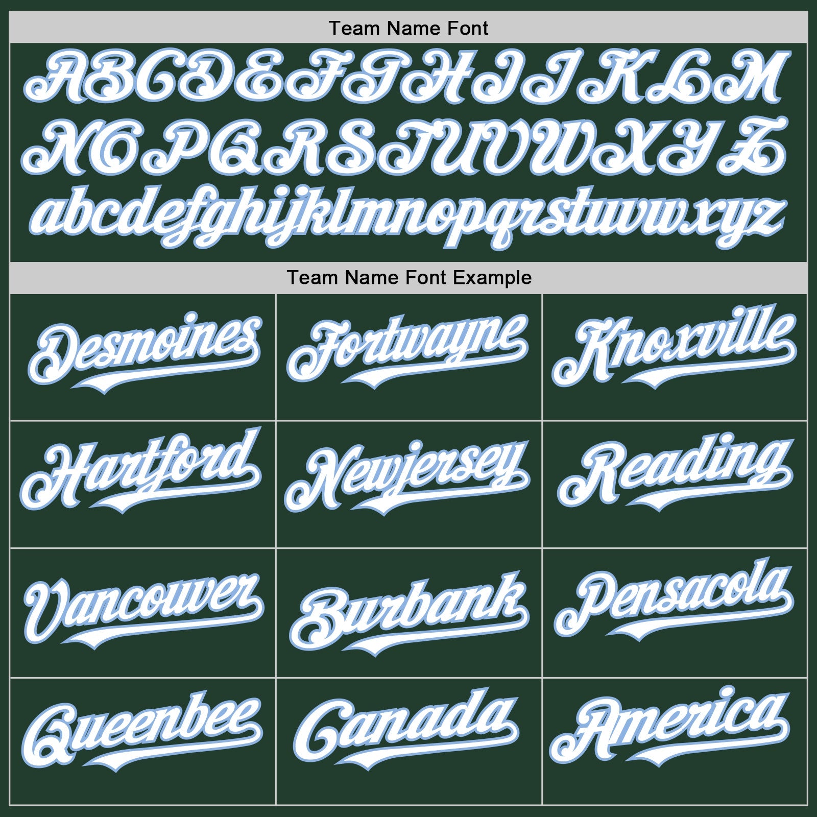 Custom Green White-Light Blue Line Authentic Baseball Jersey view 4