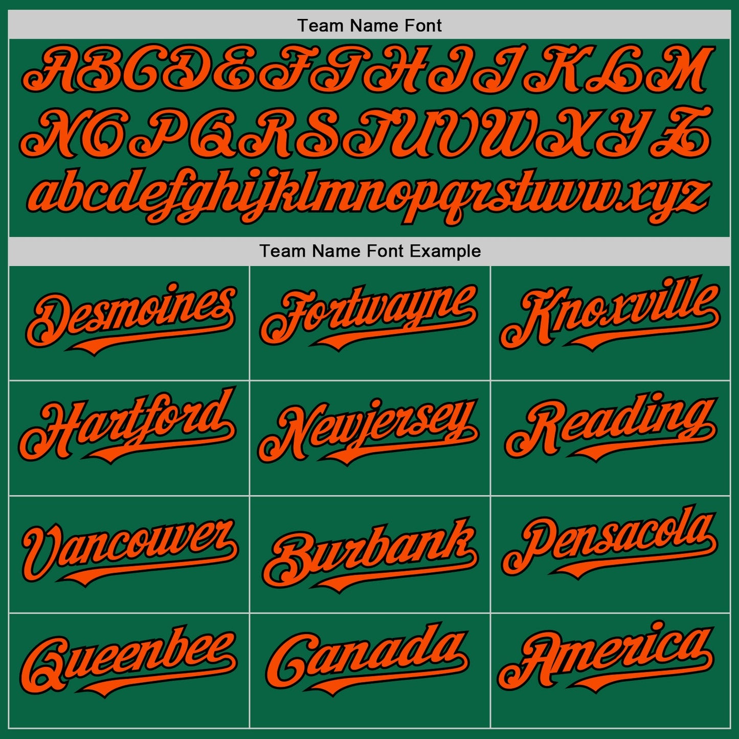 Custom Kelly Green Orange-Black Line Authentic Baseball Jersey view 4