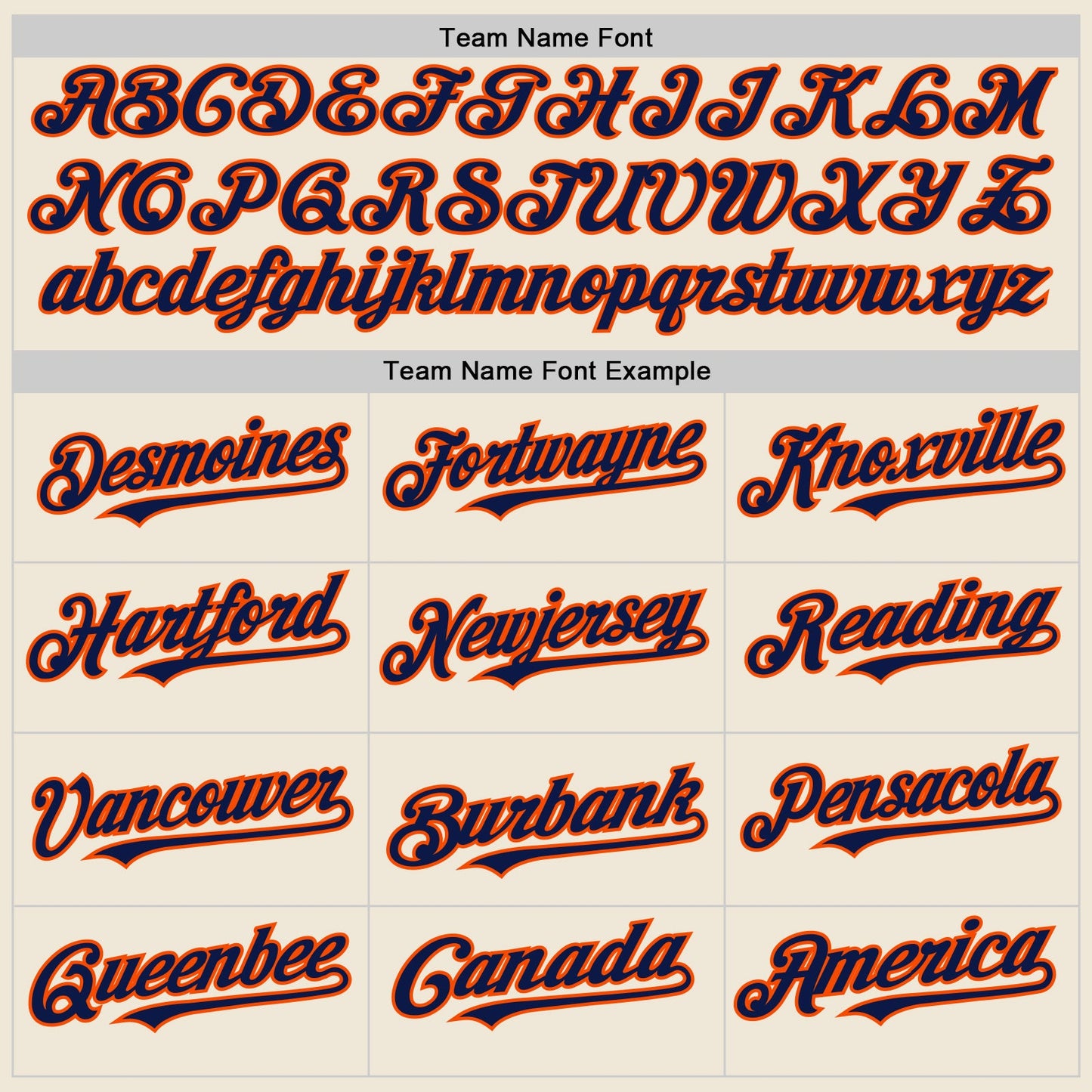 Custom Cream Navy-Orange Line Authentic Baseball Jersey view 4