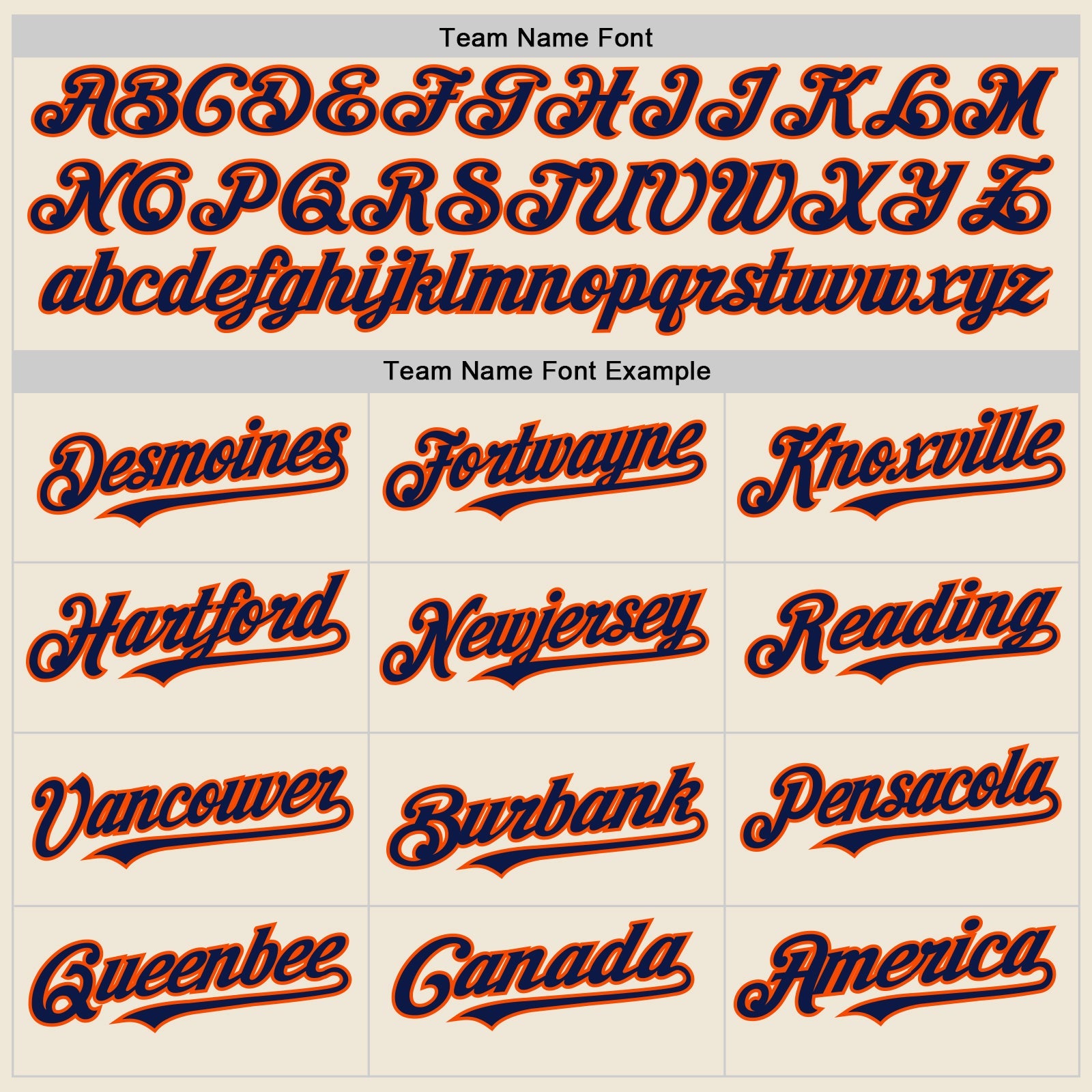 Custom Cream Navy-Orange Line Authentic Baseball Jersey view 4