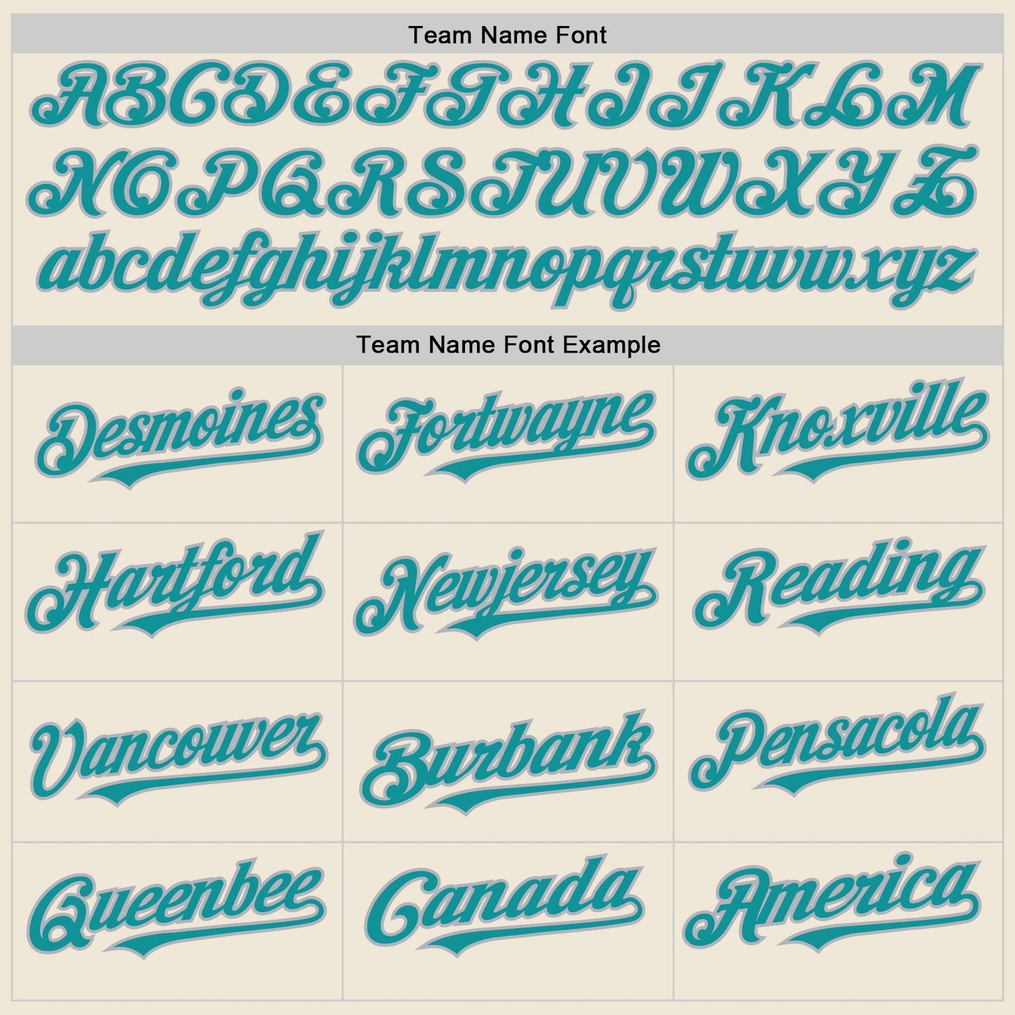 Custom Cream Teal-Gray Line Authentic Baseball Jersey view 4