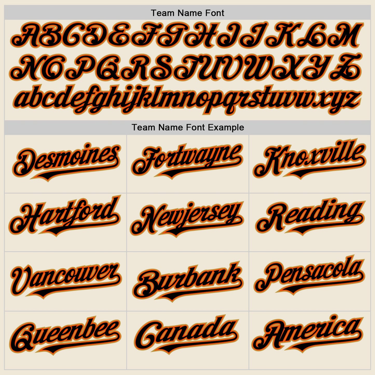 Custom Cream Black Orange-Old Gold Line Authentic Baseball Jersey view 4