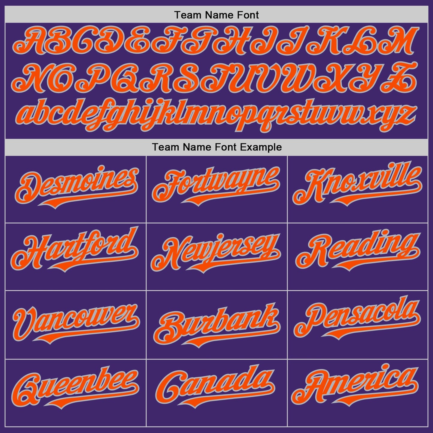Custom Purple Orange-Gray Line Authentic Baseball Jersey view 4