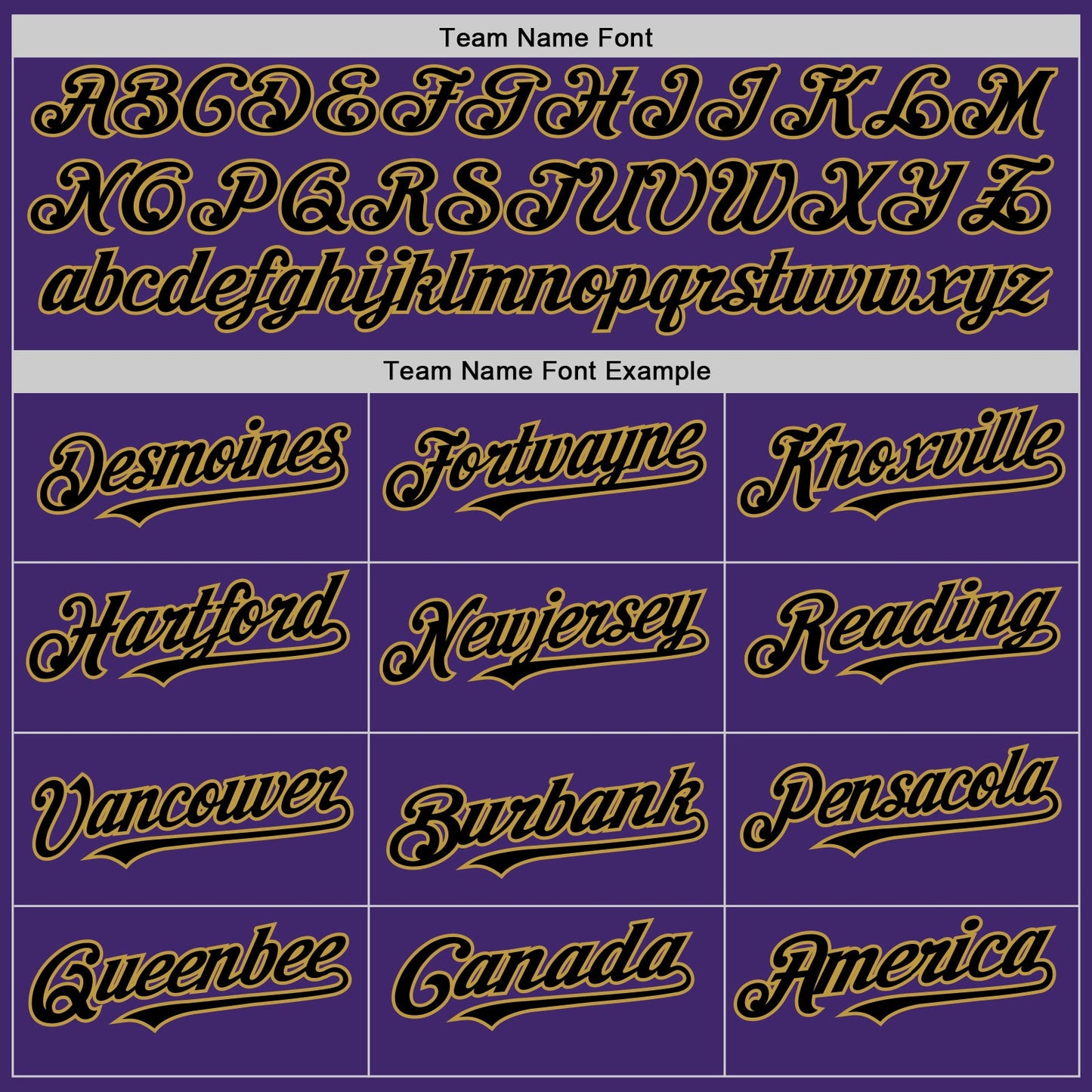 Custom Purple Black-Old Gold Line Authentic Baseball Jersey view 4