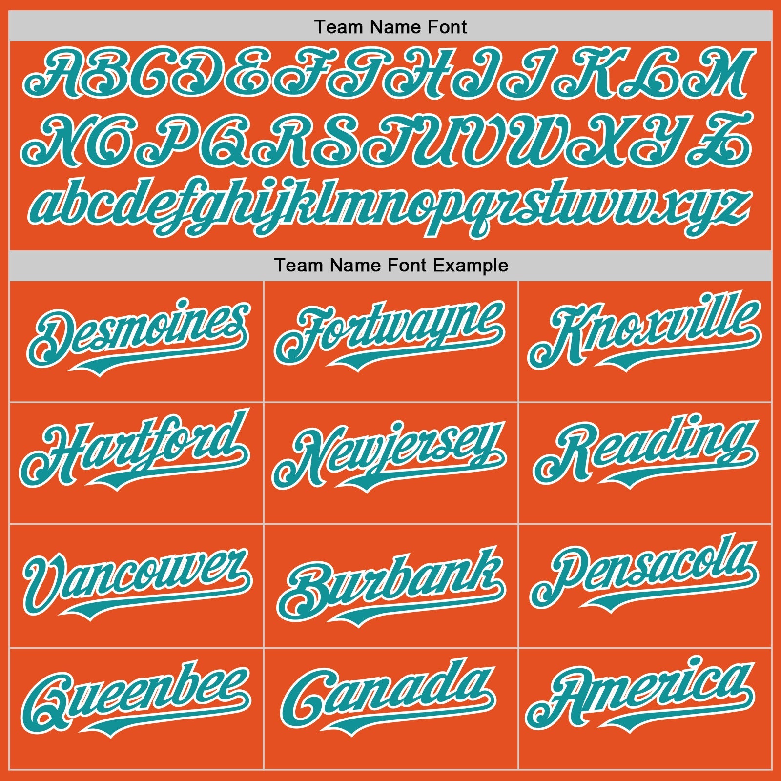 Custom Orange Teal-White Line Authentic Baseball Jersey view 4
