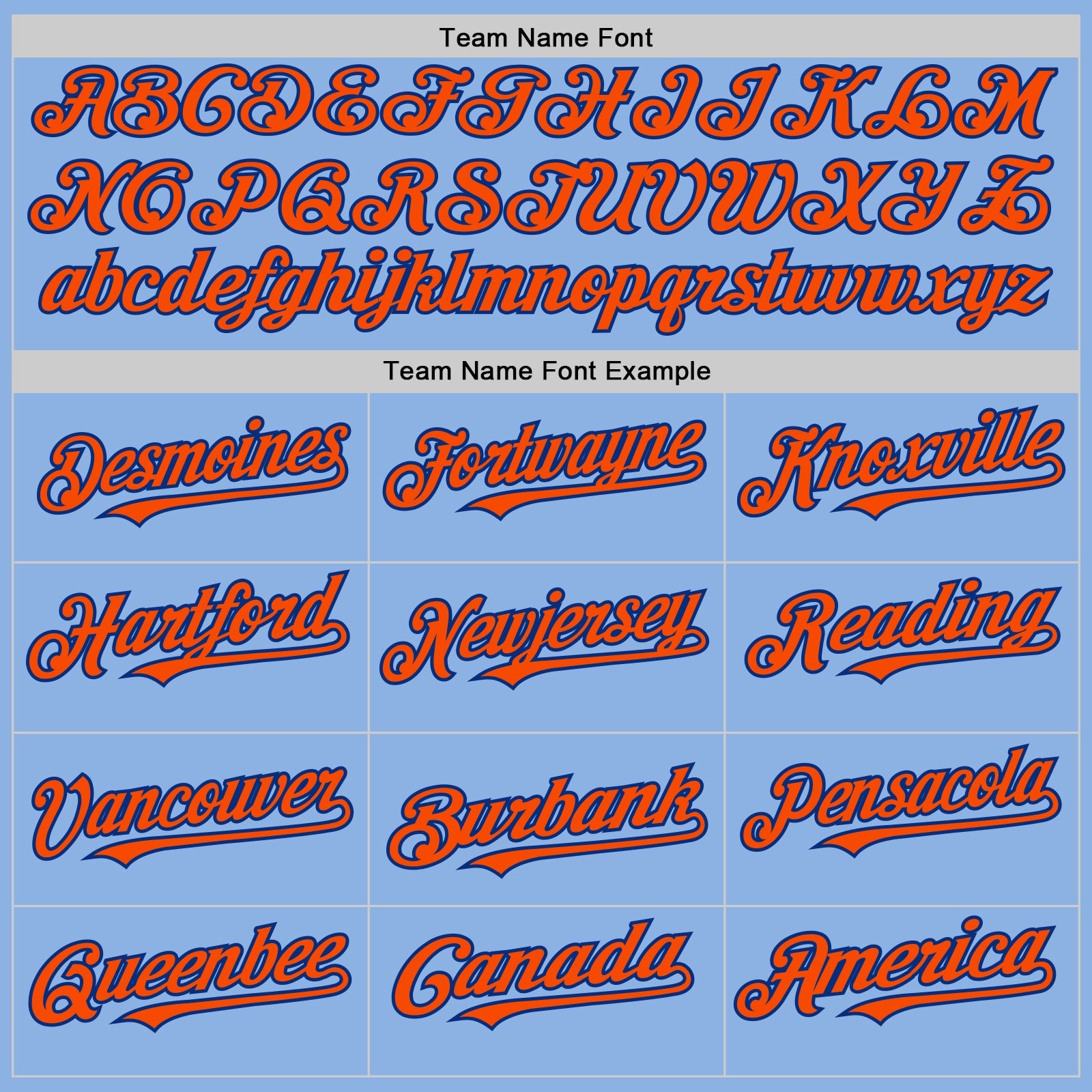 Custom Light Blue Orange-Royal Line Authentic Baseball Jersey view 4