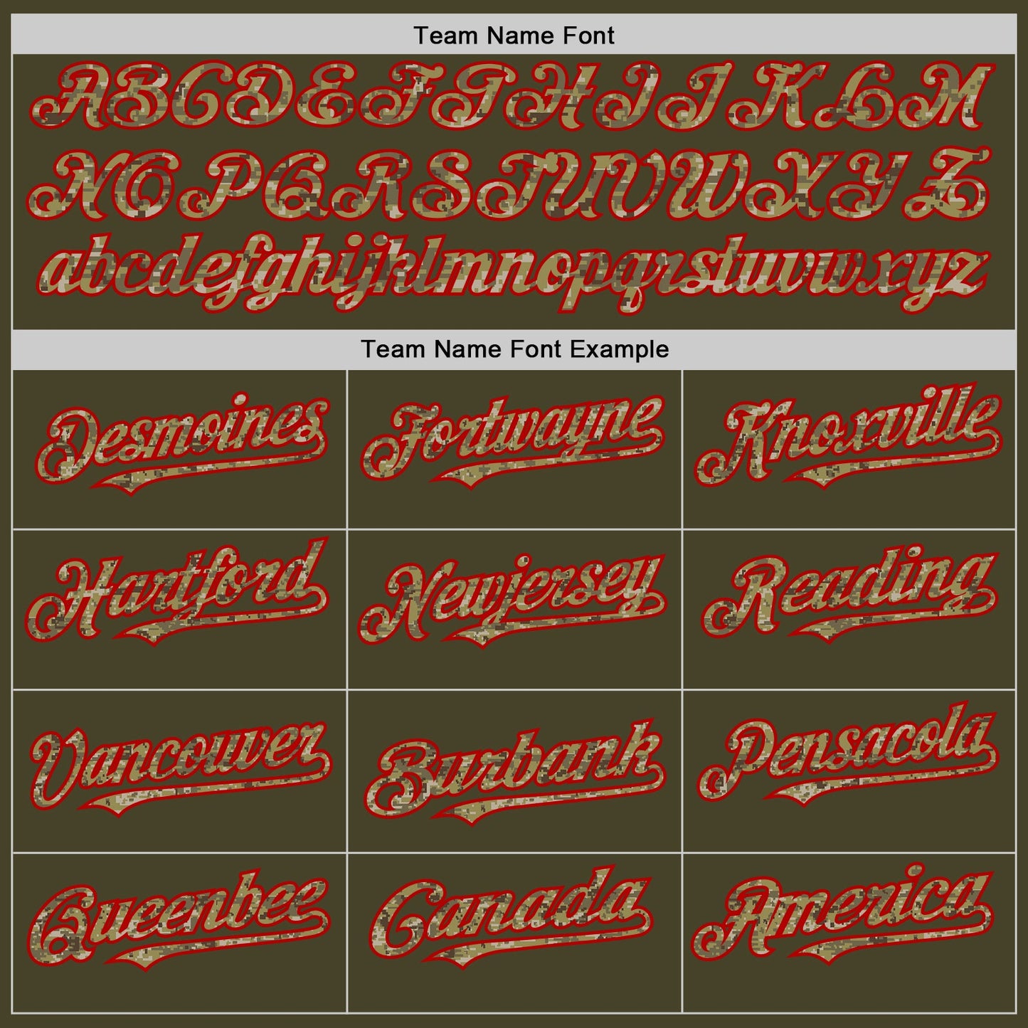 Custom Olive Camo Red-Cream Line Authentic Salute To Service Baseball Jersey view 4
