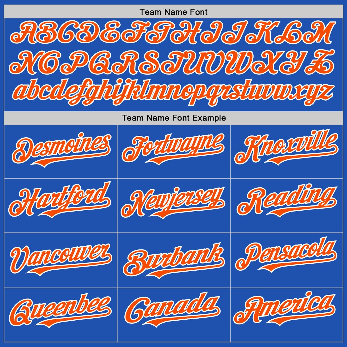 Custom Thunder Blue Orange-White Line Authentic Baseball Jersey view 4