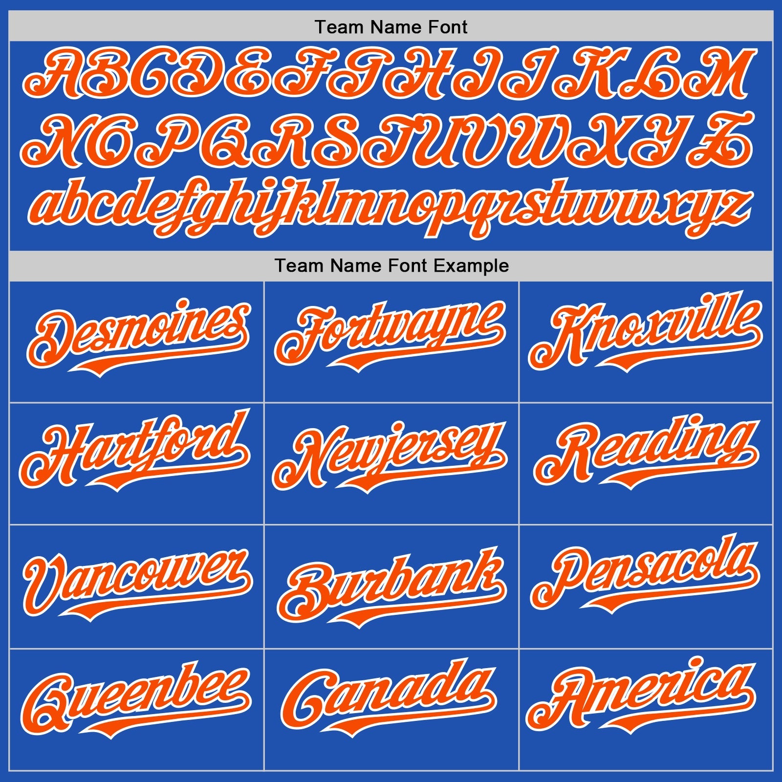 Custom Thunder Blue Orange-White Line Authentic Baseball Jersey view 4