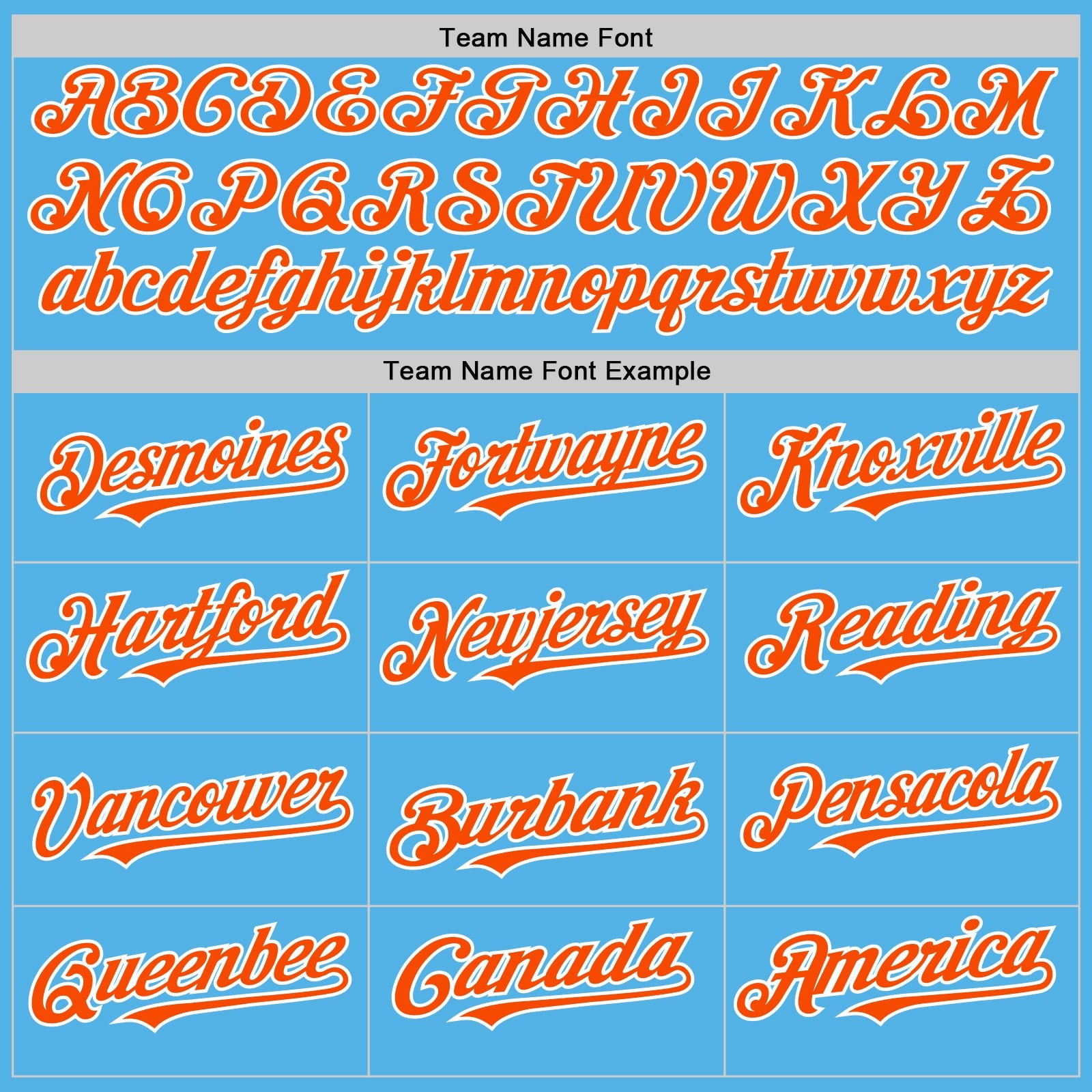 Custom Sky Blue Orange-White Line Authentic Baseball Jersey view 4