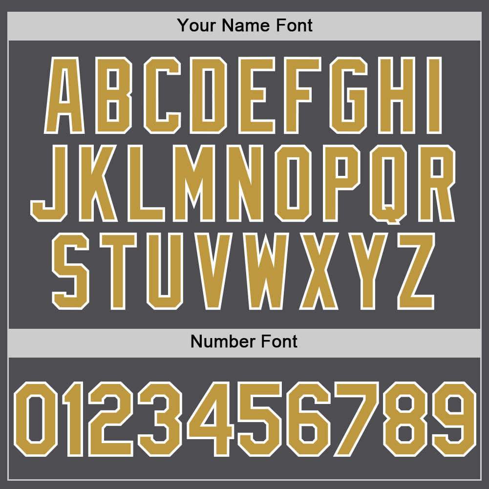 Custom Steel Gray Old Gold-White Line Authentic Baseball Jersey view 5