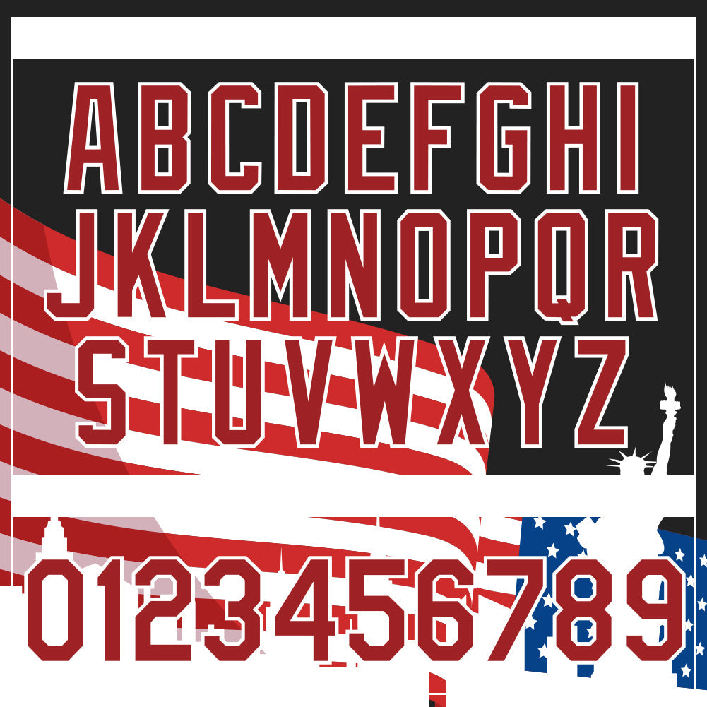 Custom Black Red-White 3D American Flag Patriotic Performance T-Shirt view 4