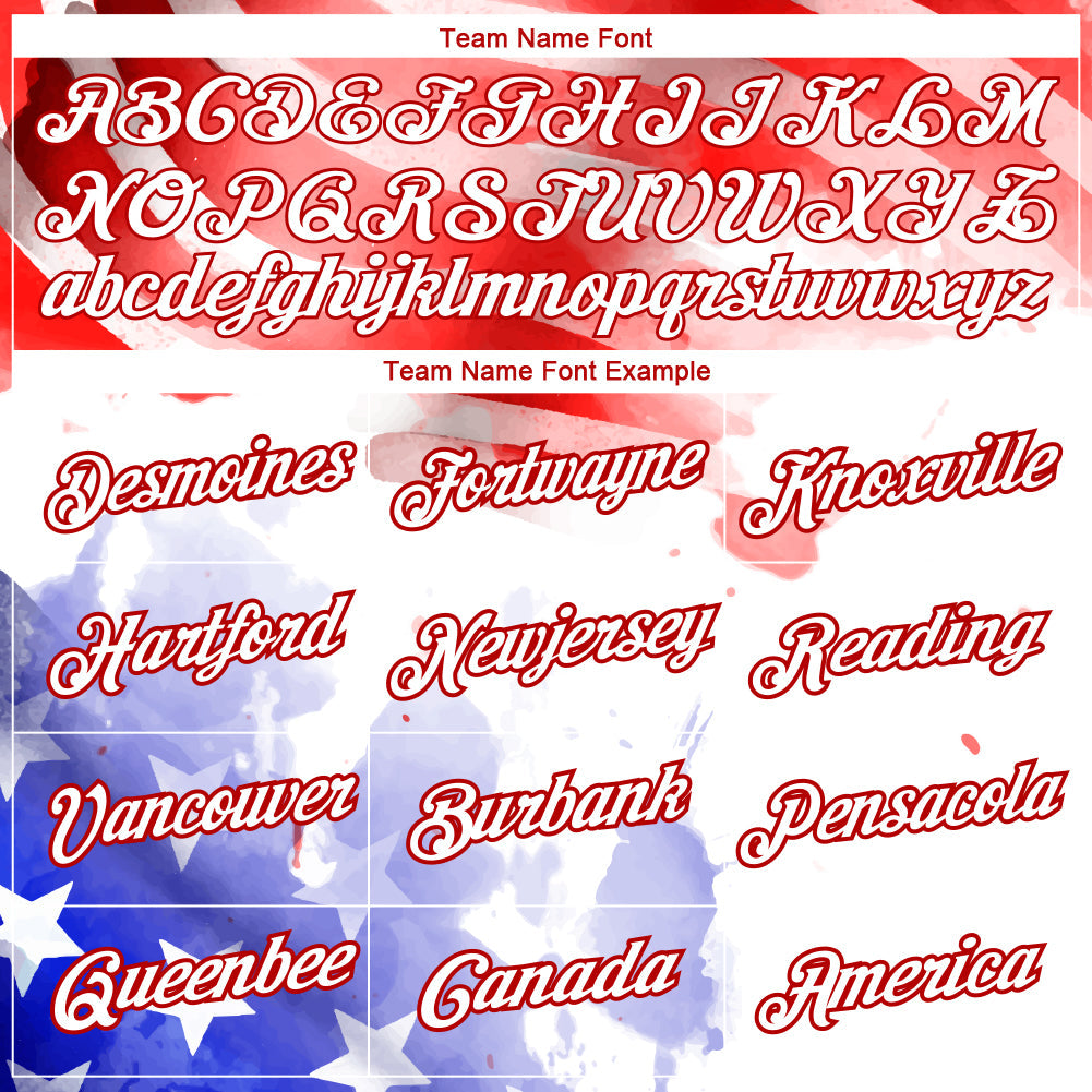 Custom White Red-Royal 3D American Flag Patriotic Performance T-Shirt view 3