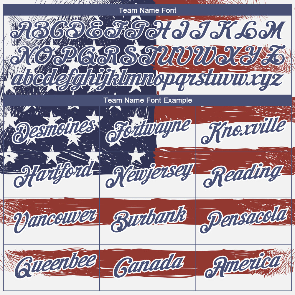 Custom Red Navy-White 3D American Flag Patriotic Performance T-Shirt view 3