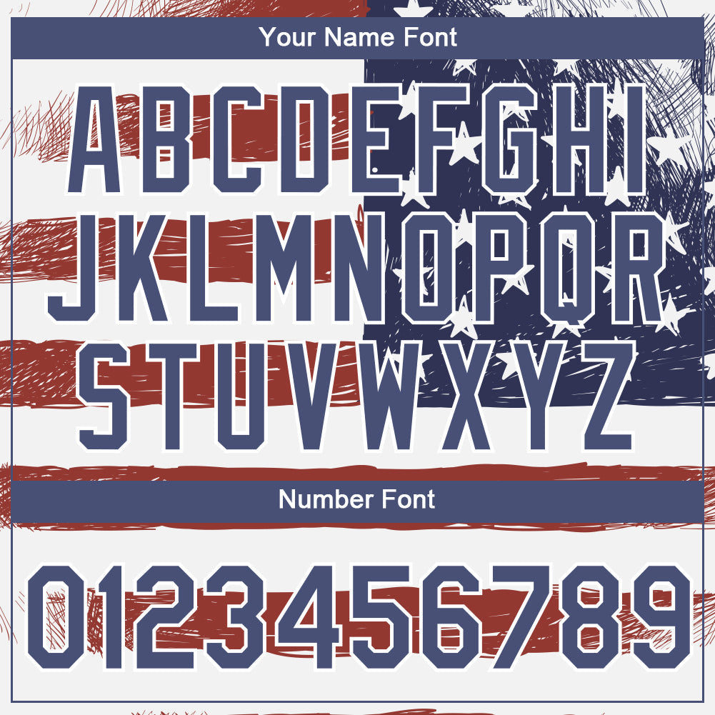 Custom Red Navy-White 3D American Flag Patriotic Performance T-Shirt view 4