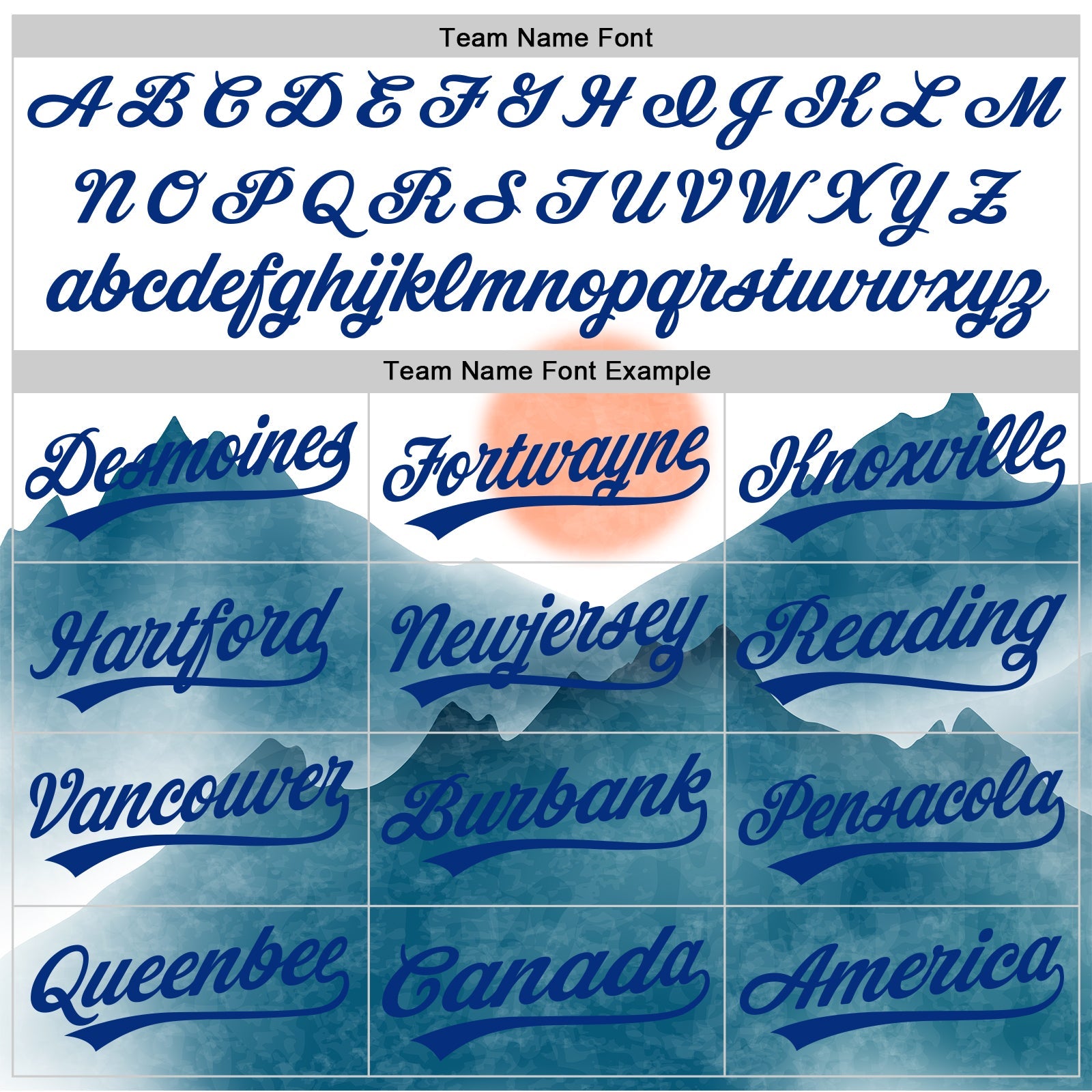 Custom White Red-Royal 3D Pattern Design Watercolor Mountains Authentic Baseball Jersey view 4
