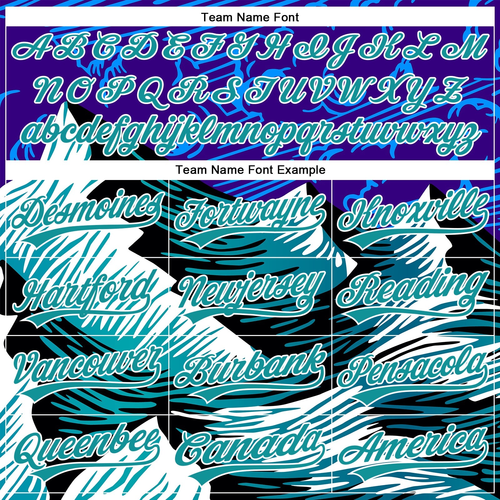 Custom Purple Teal-White 3D Pattern Design Mountains Authentic Baseball Jersey view 4