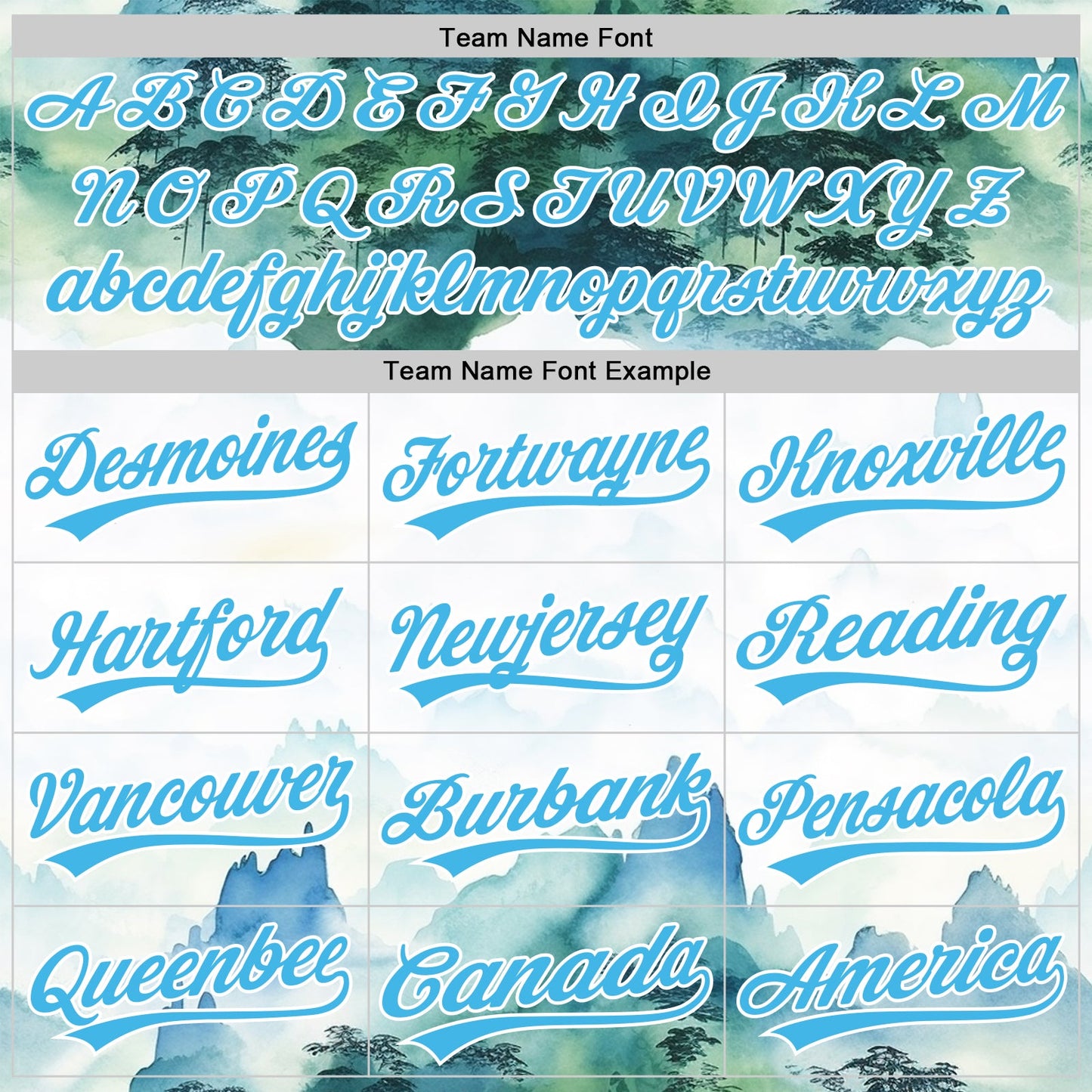 Custom White Sky Blue 3D Pattern Design Mountains Landscape Authentic Baseball Jersey view 4